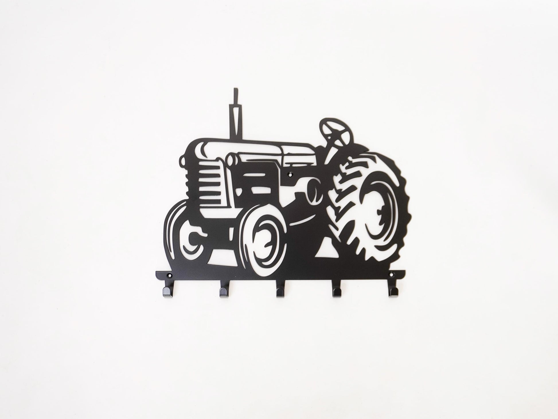 Tractor Coat & Key Rack with Hooks — 3