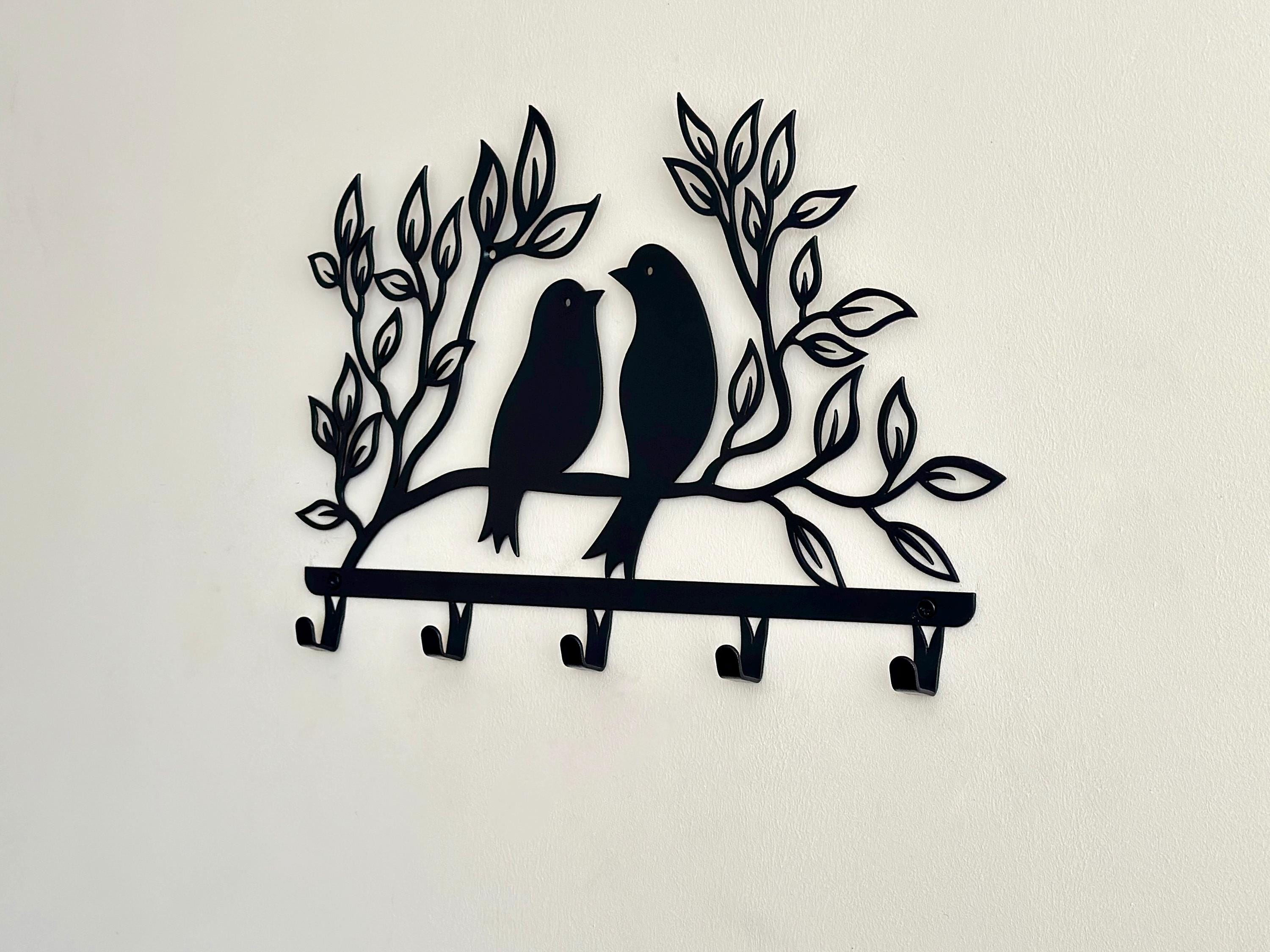 Metal Bird Branch Coat Rack — 6