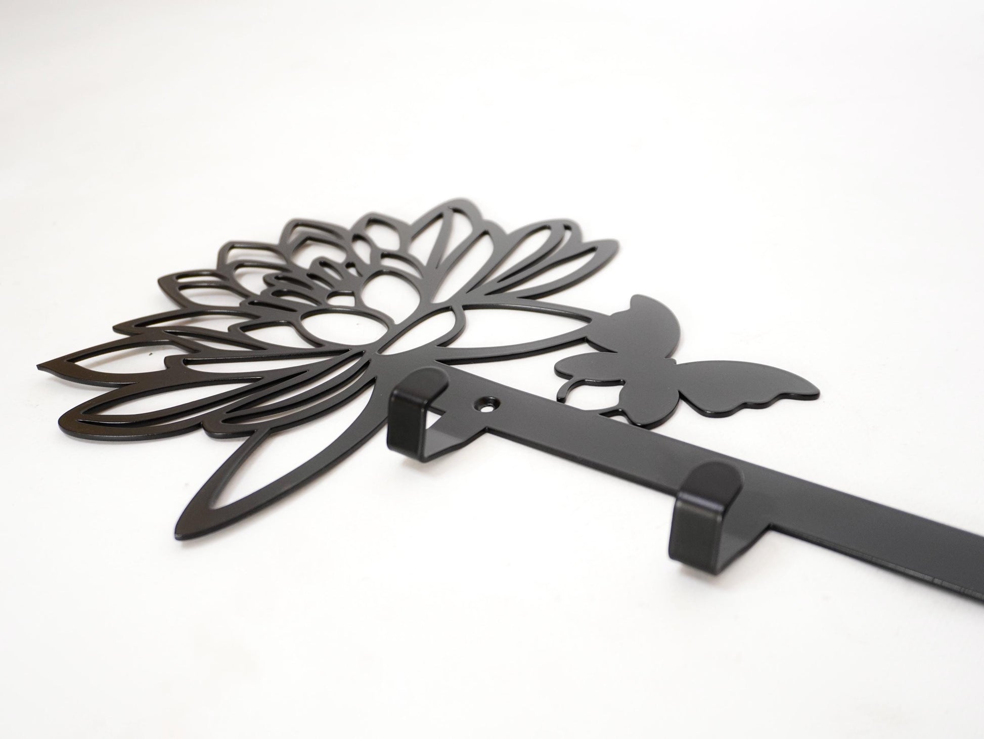Metal Lily Butterfly Coat Rack — 5