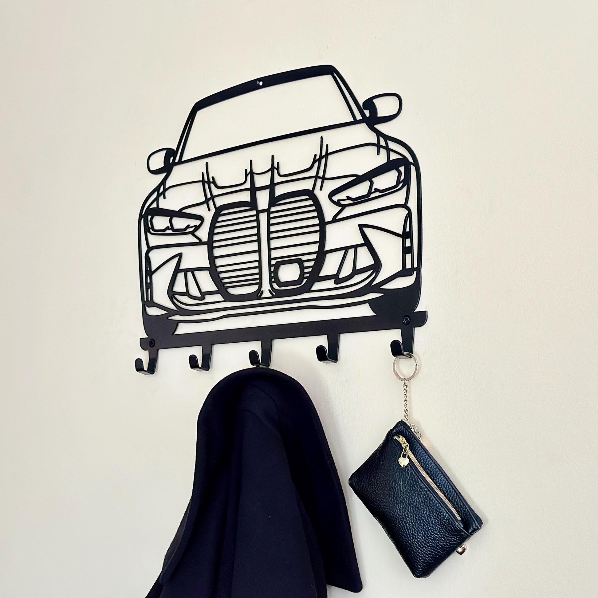 Metal Wall Mount For Keys & Clothes