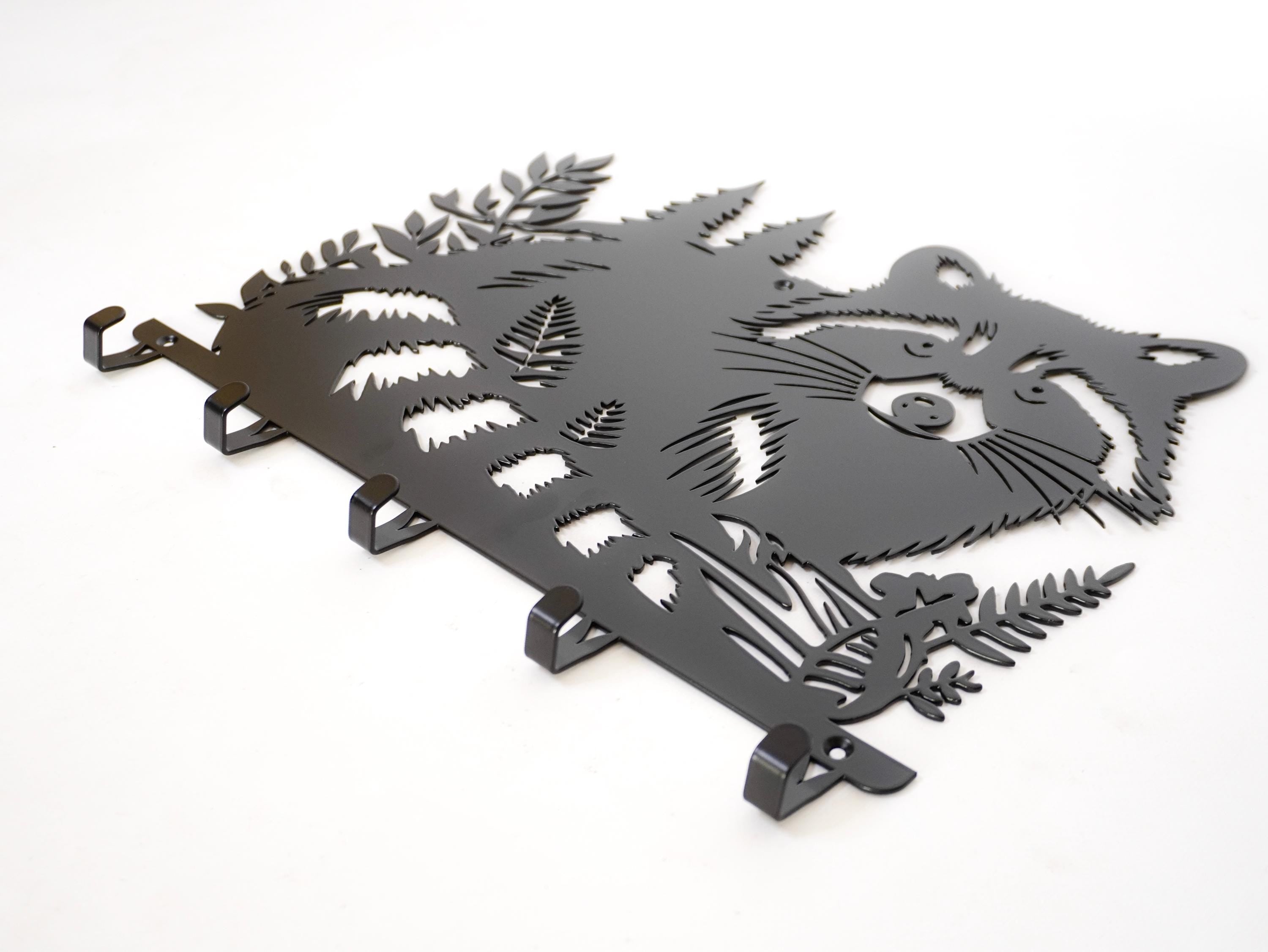 Raccoon Forest Metal Coat Rack — 2