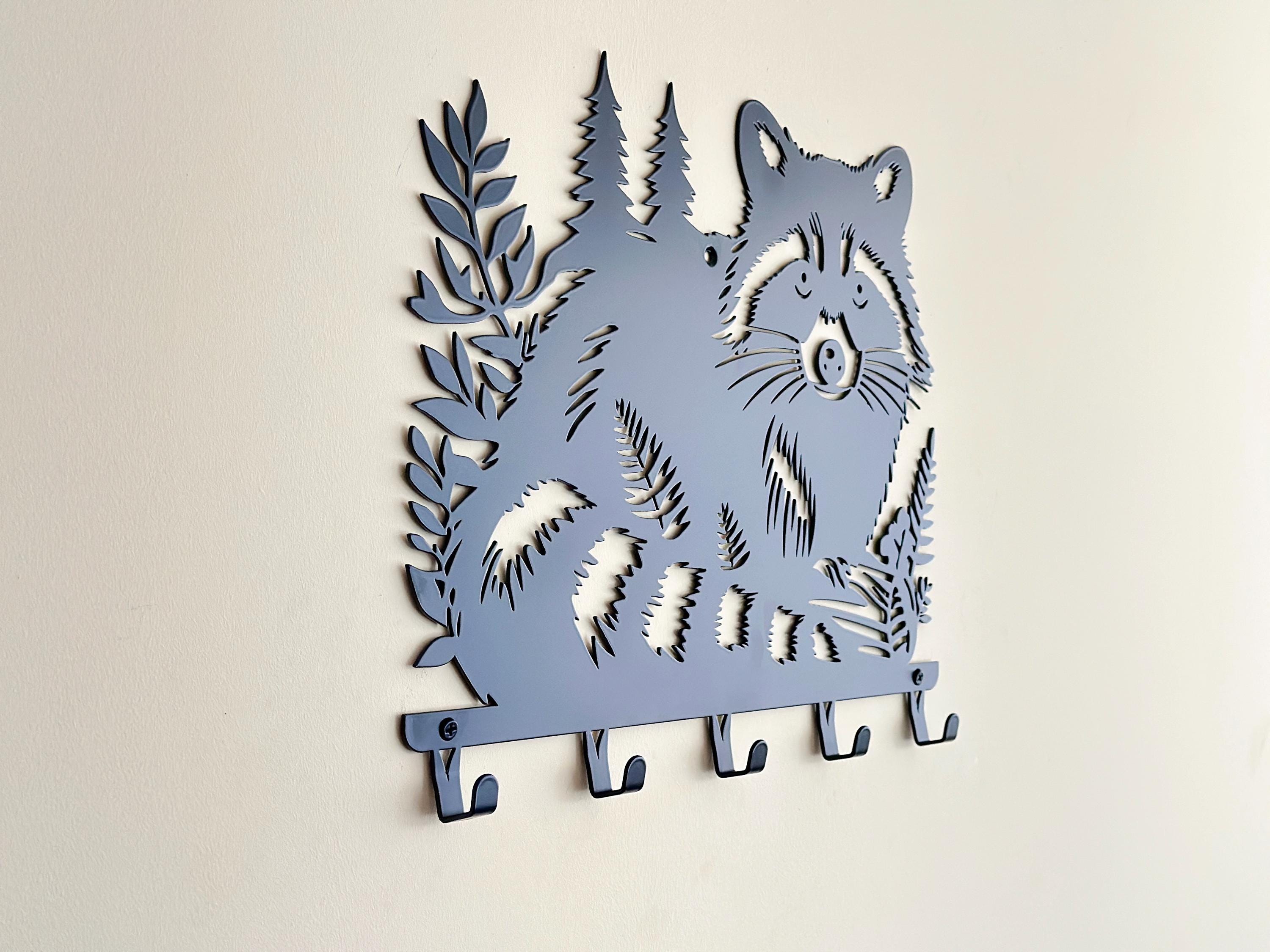 Raccoon Forest Metal Coat Rack — 6