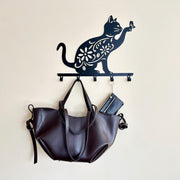 Metal Cat Butterfly Key Hanger