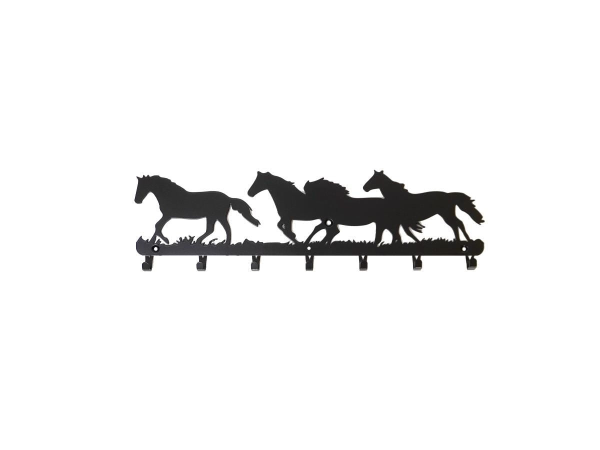 Horses Metal Coat Rack with Hooks — 7