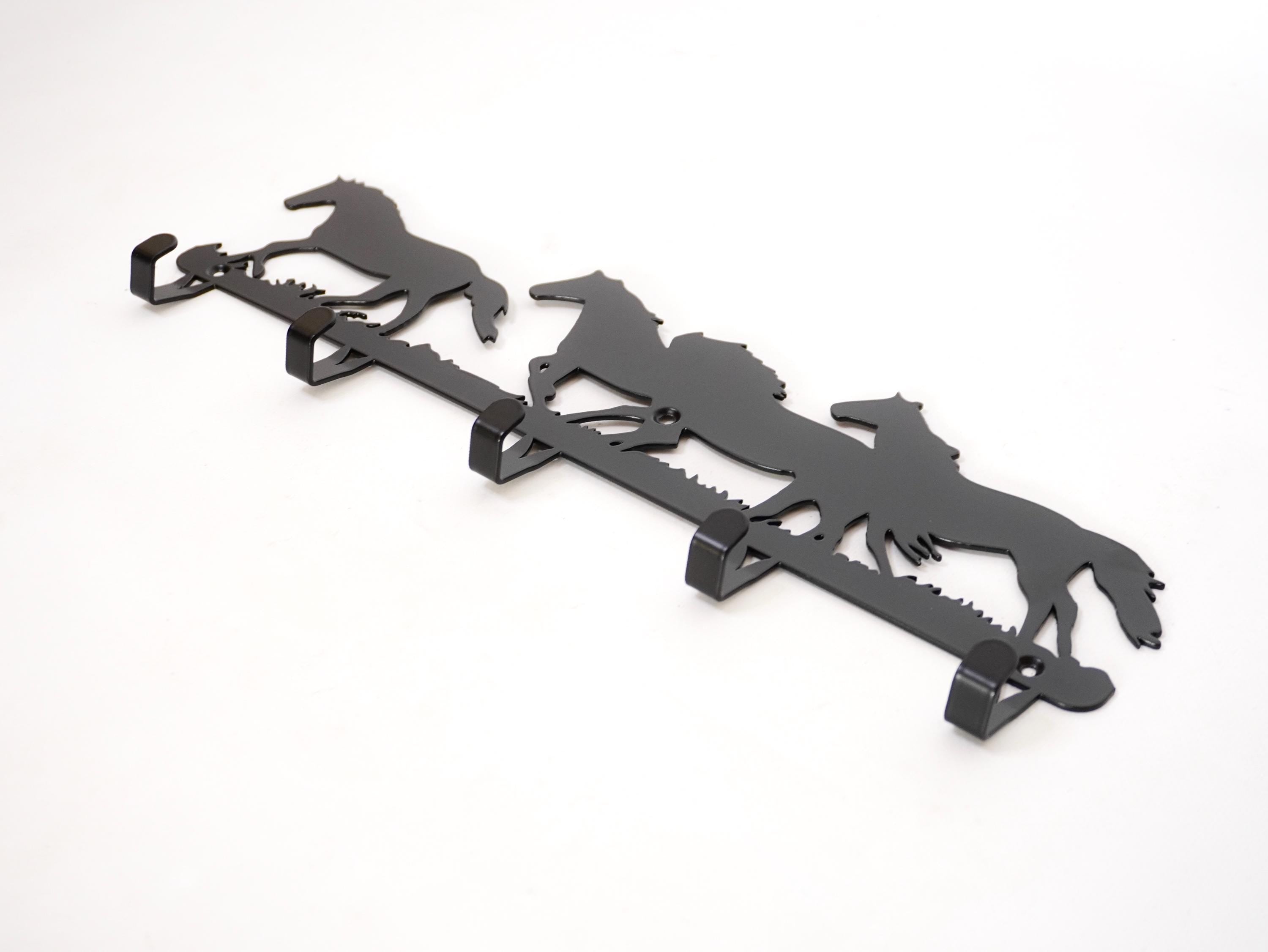 Horses Metal Coat Rack with Hooks — 4