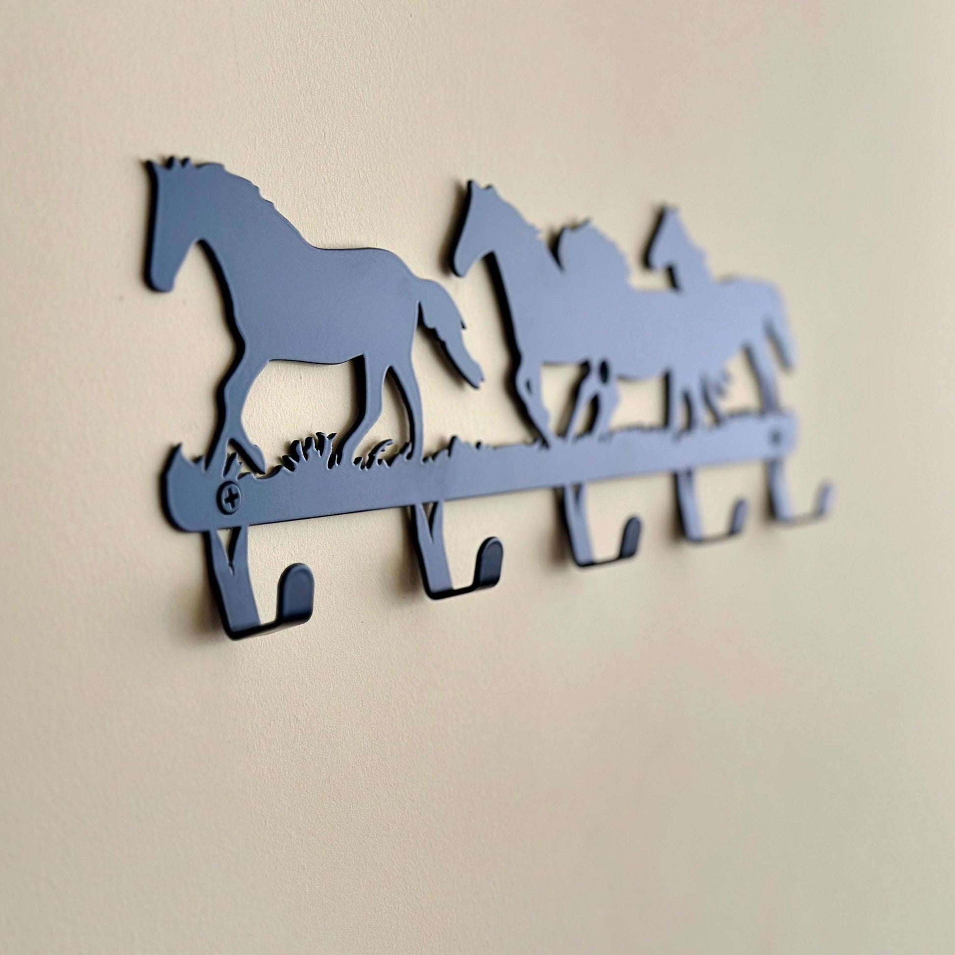 Horses Metal Coat Rack with Hooks — 2