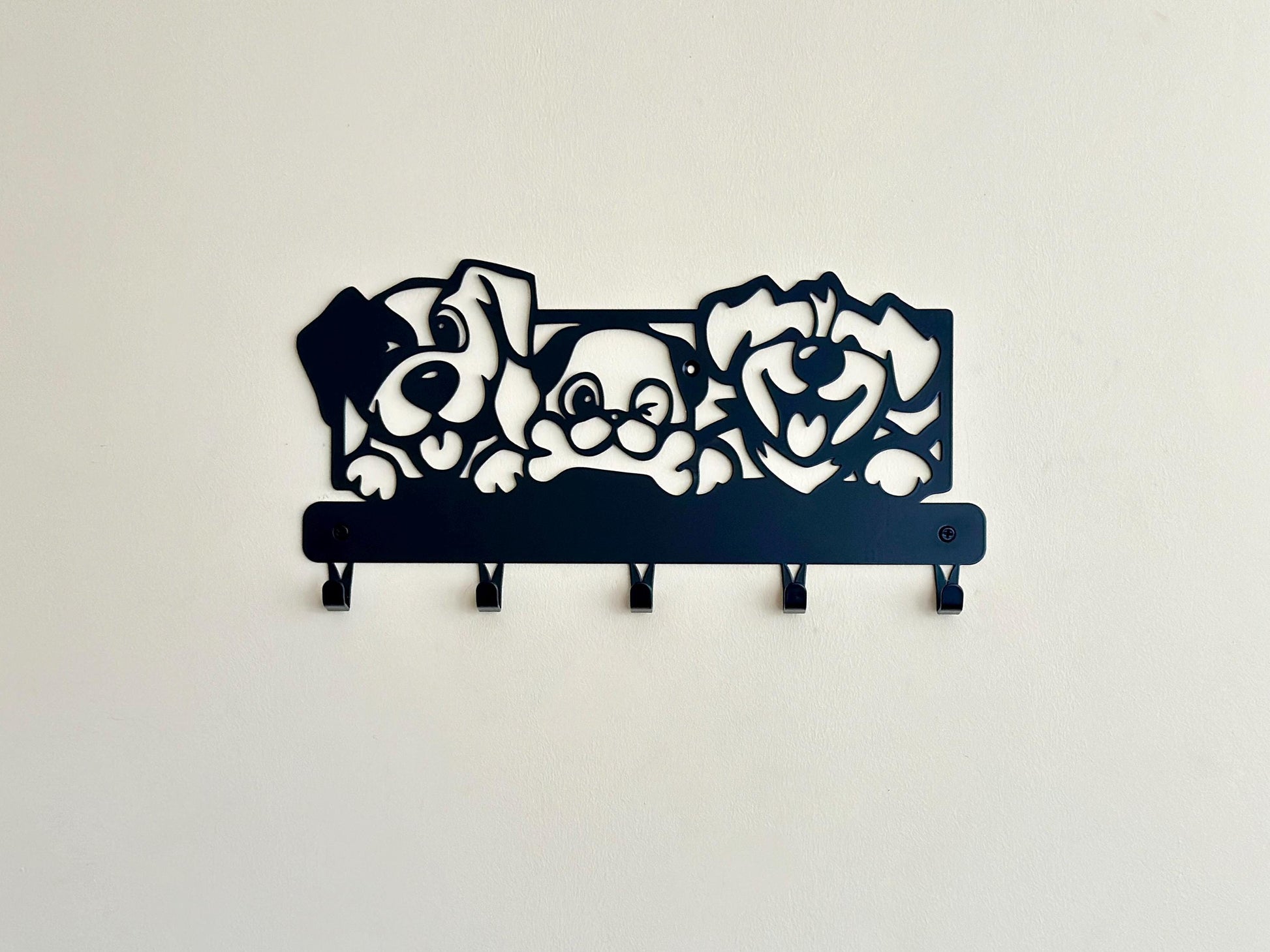 Dogs Wall Mounted Coat Rack — 5