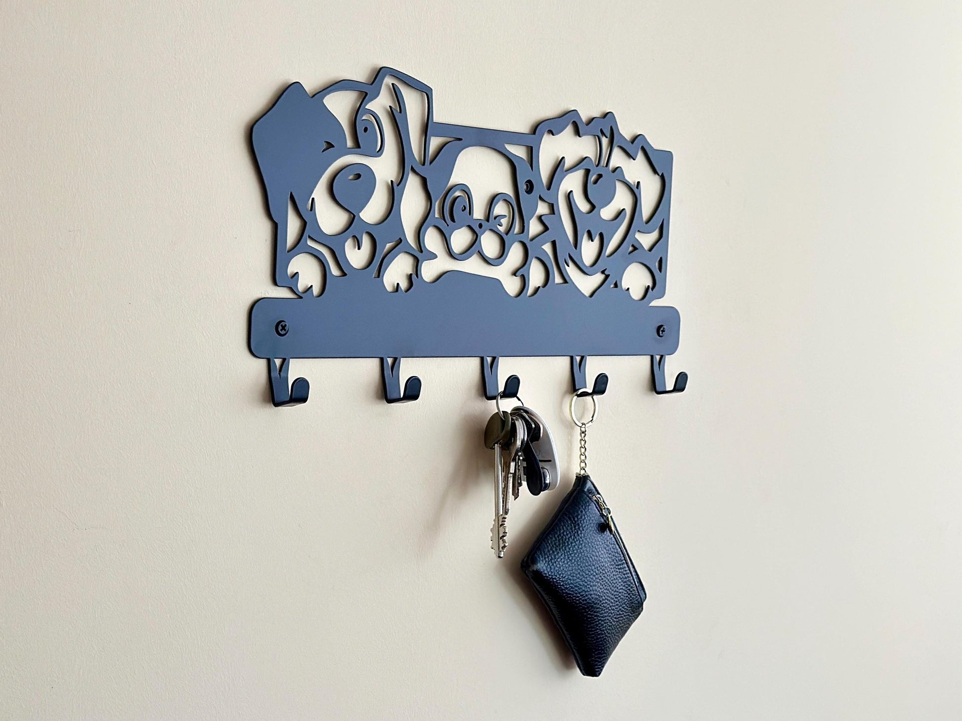 Dogs Wall Mounted Coat Rack — 7