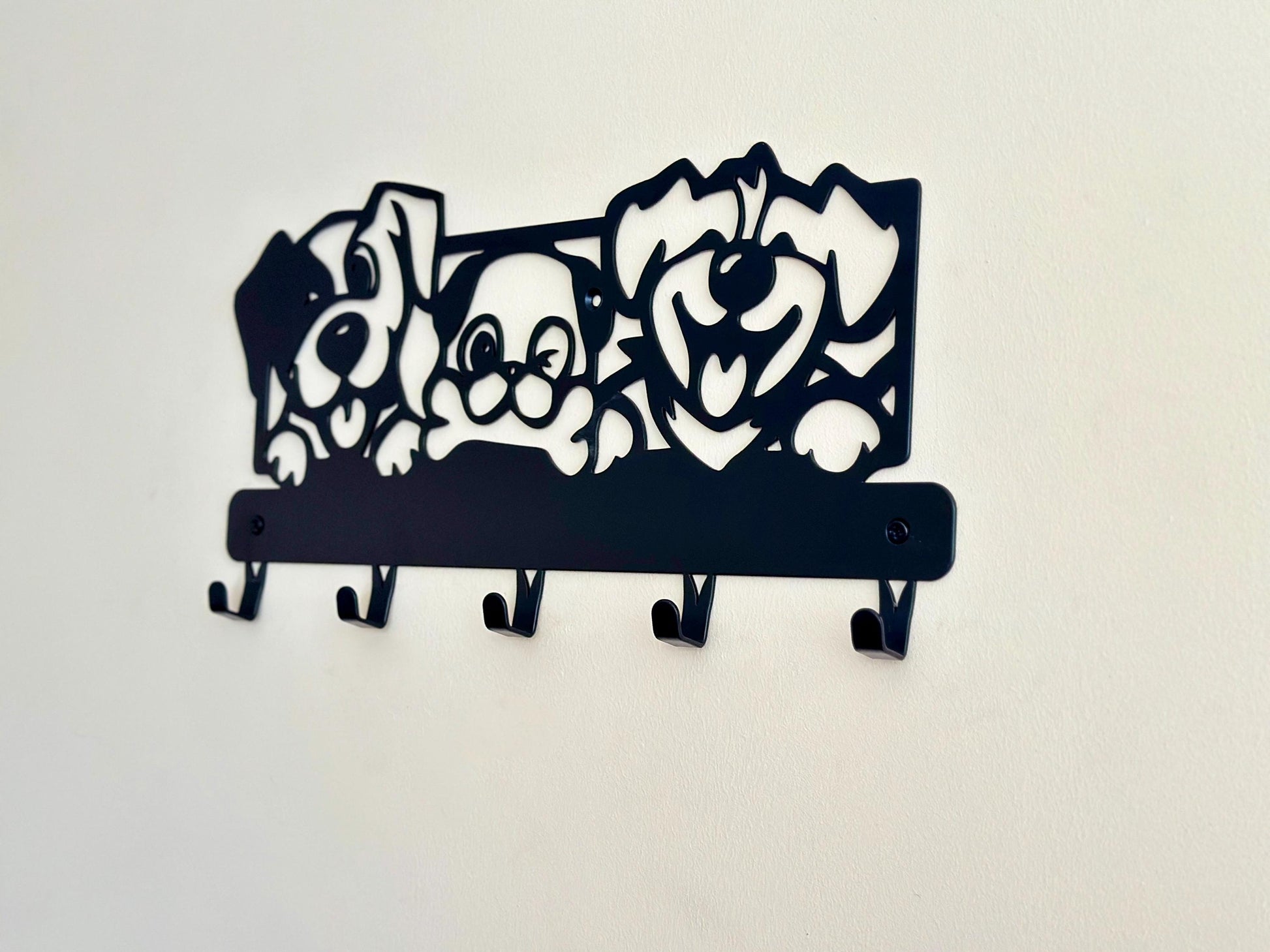 Dogs Wall Mounted Coat Rack — 6