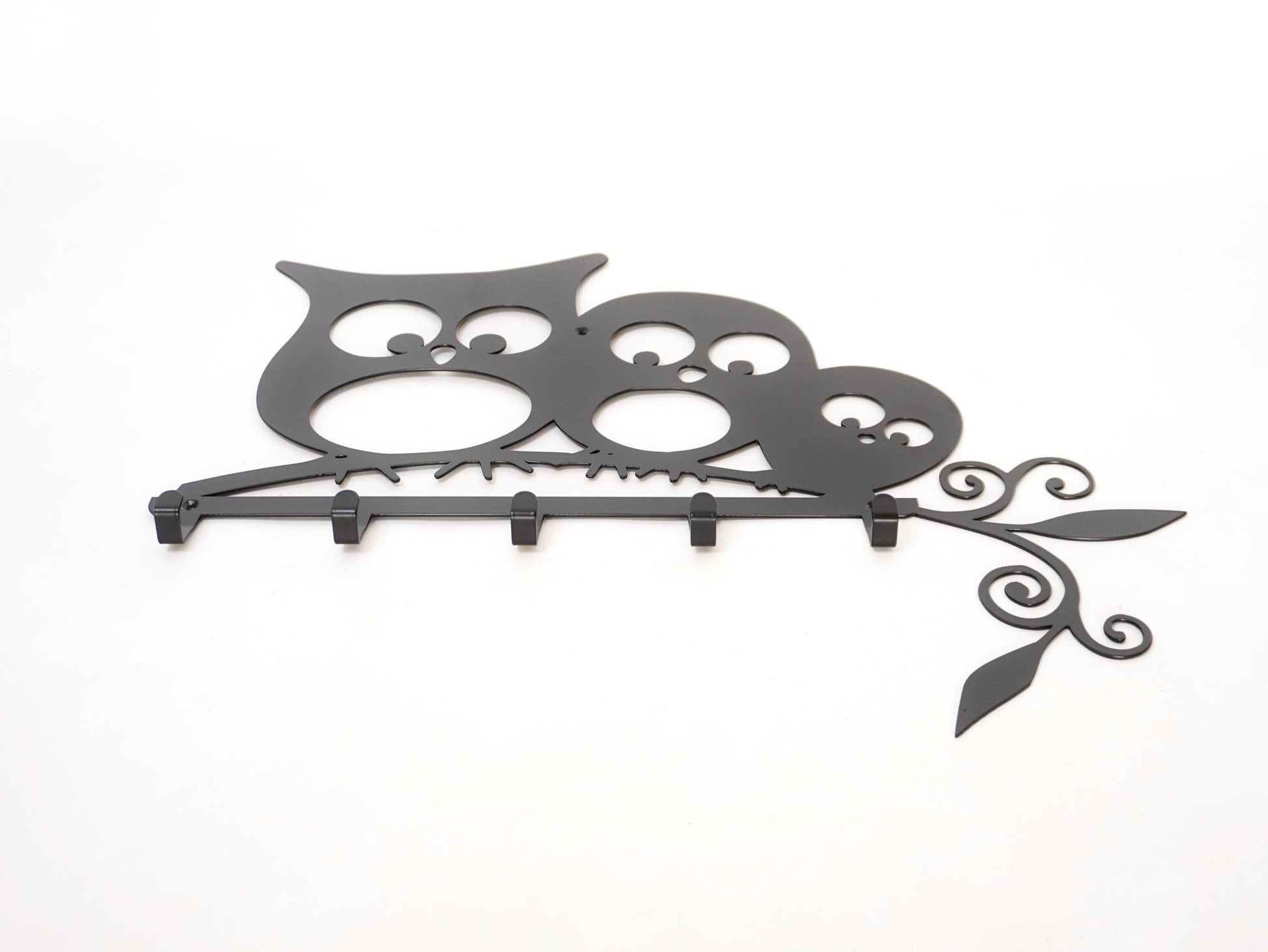 Owl Family Metal Key Hanger — 3