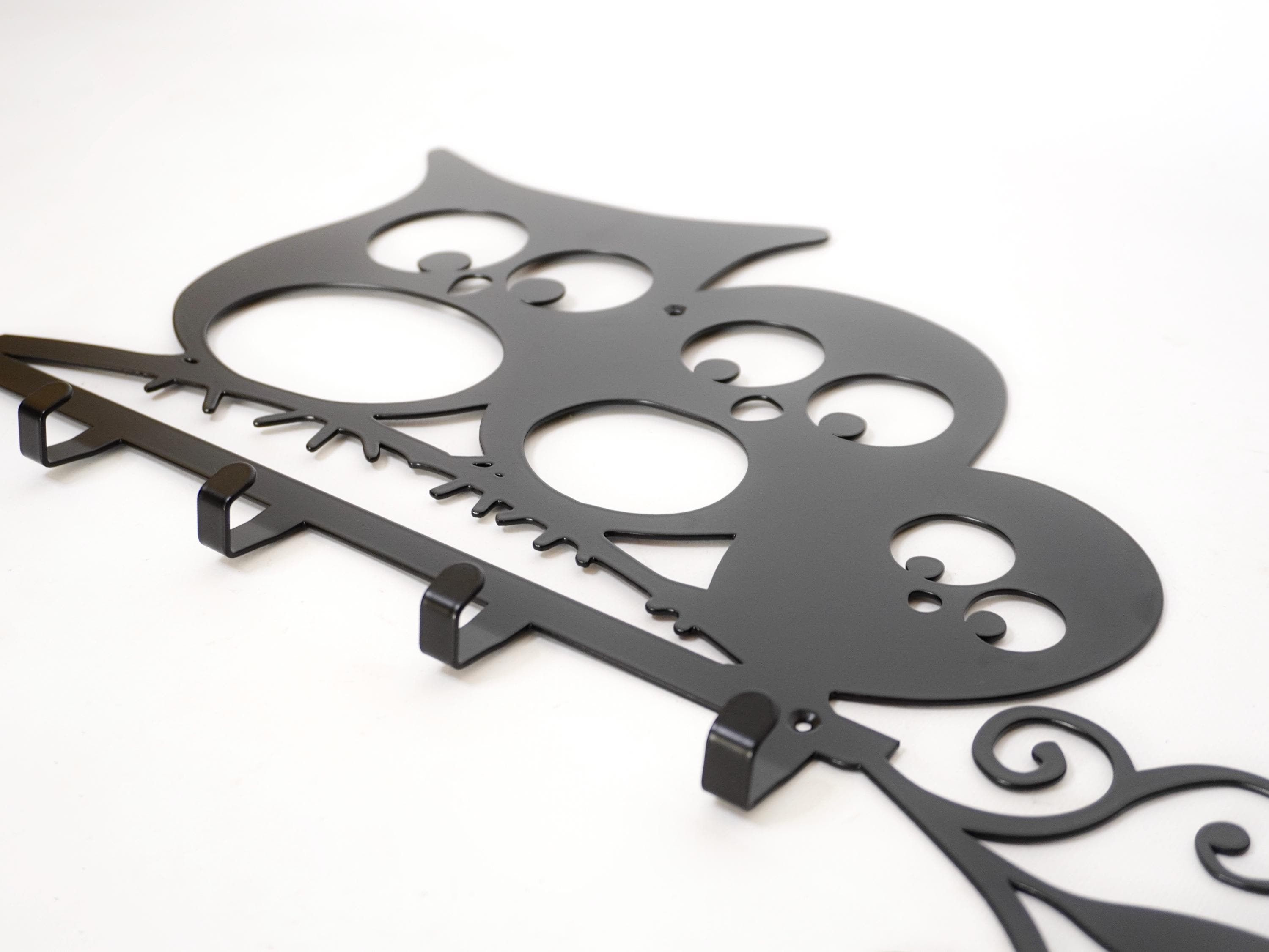 Owl Family Metal Key Hanger — 4