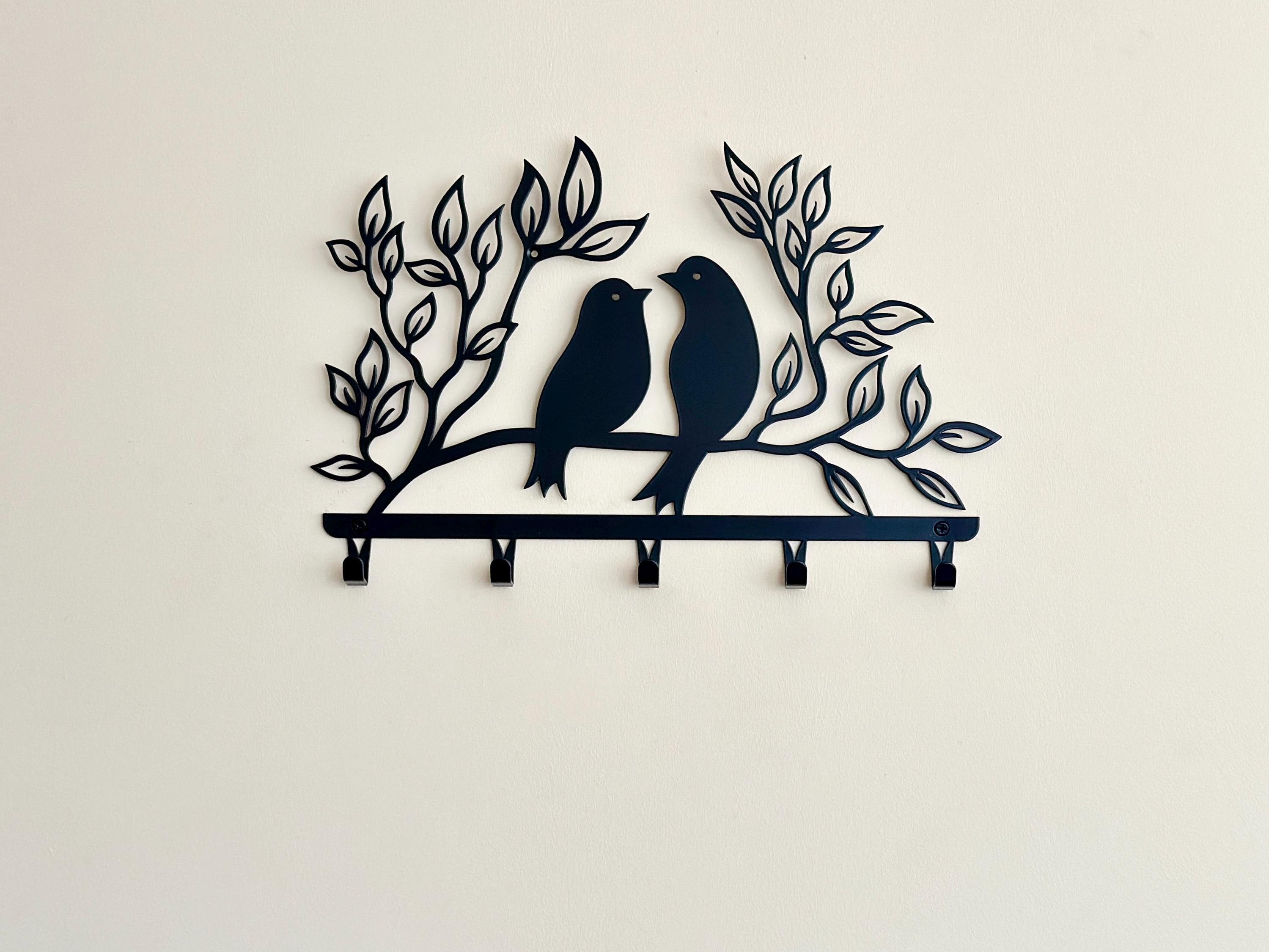 Metal Bird Branch Coat Rack — 5