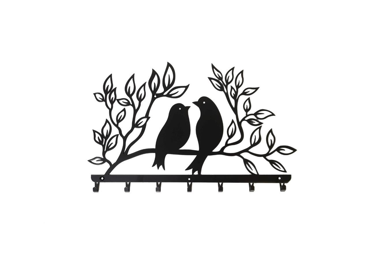 Metal Bird Branch Coat Rack — 7