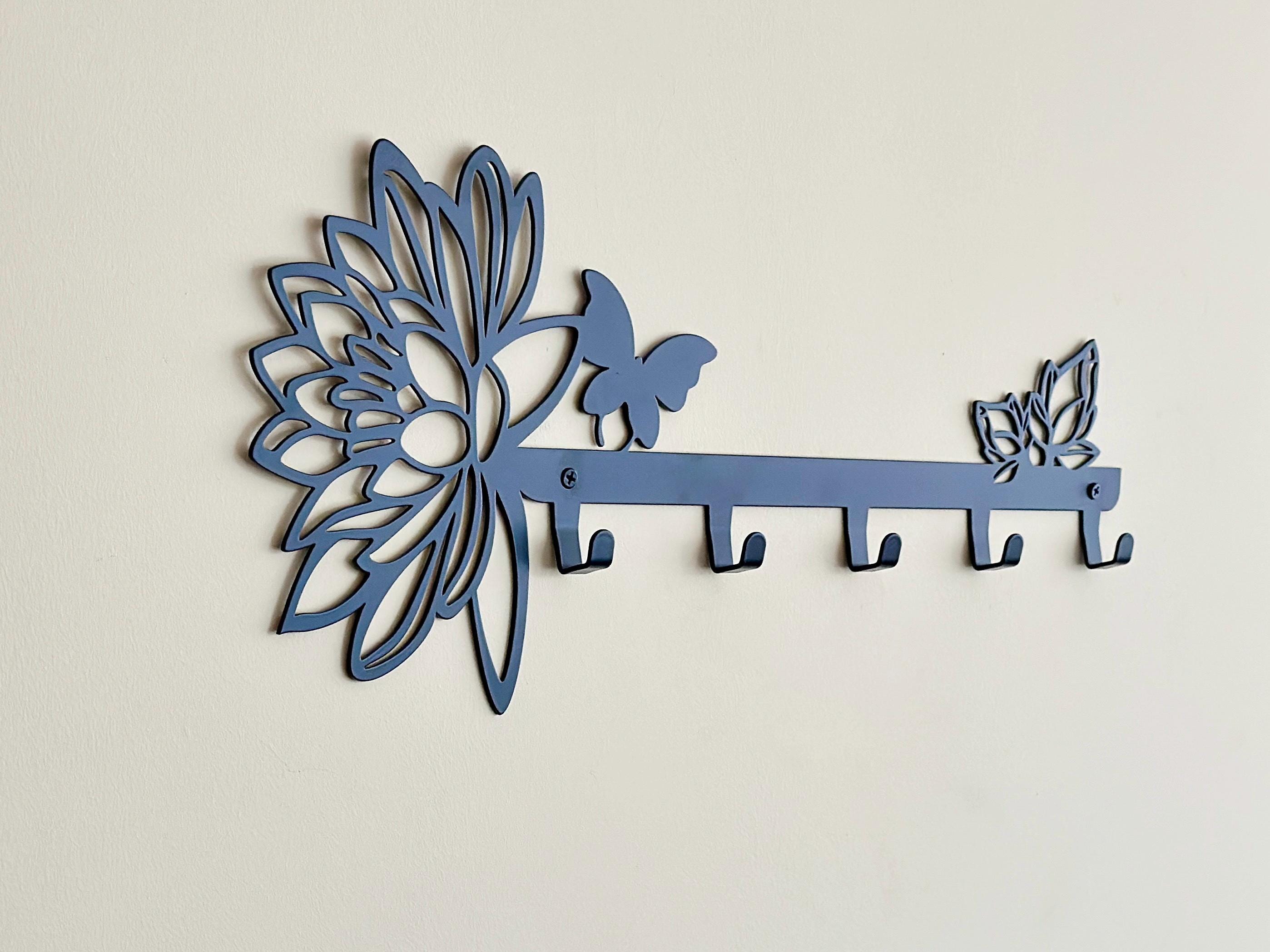 Metal Lily Butterfly Coat Rack — 2