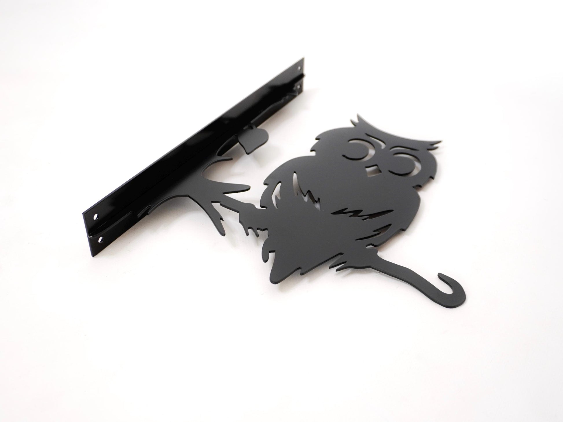 Owl metal outdoor plant hanger — 5
