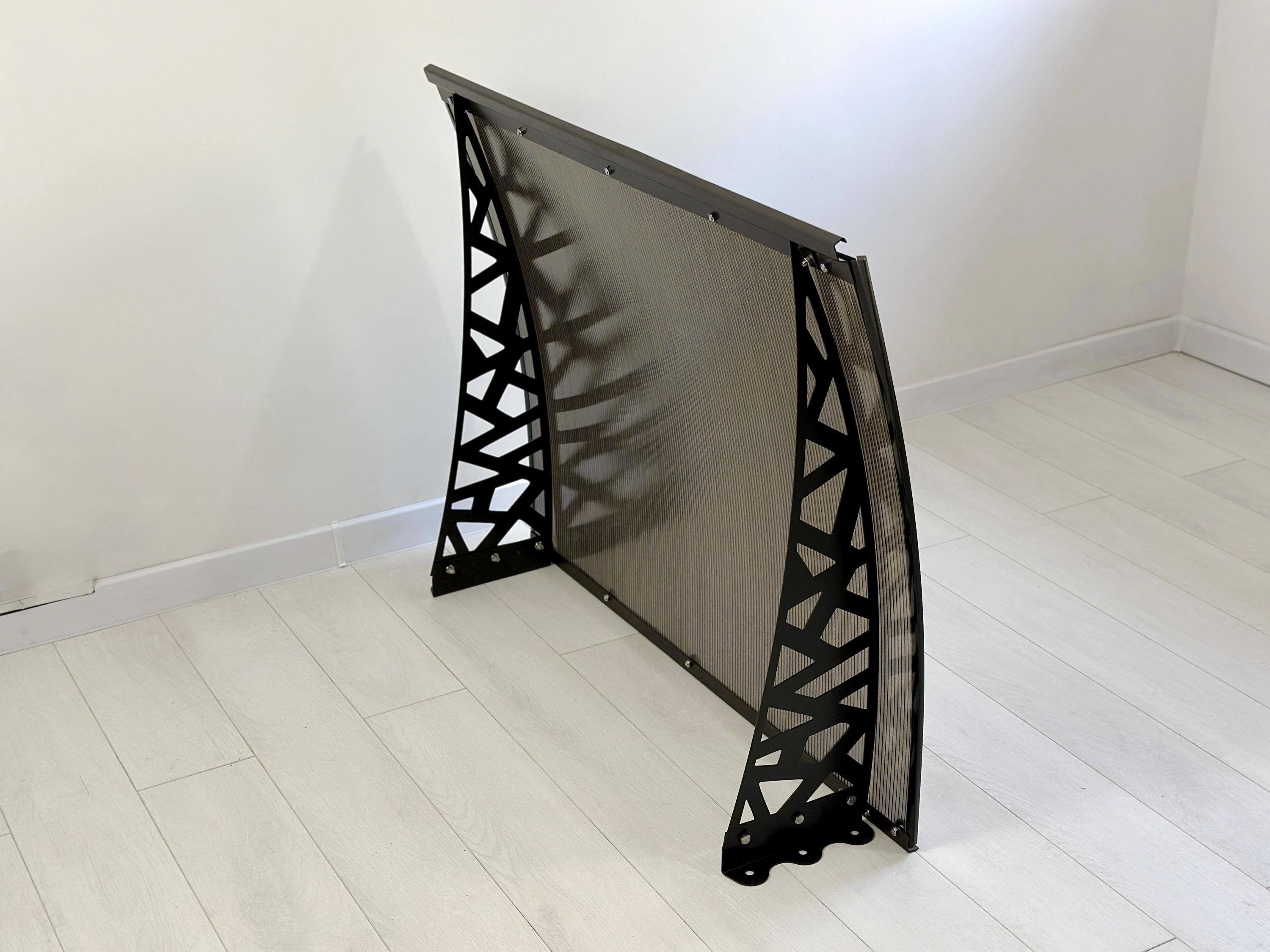 Metal Door Canopy Abstract Branch Design — 4