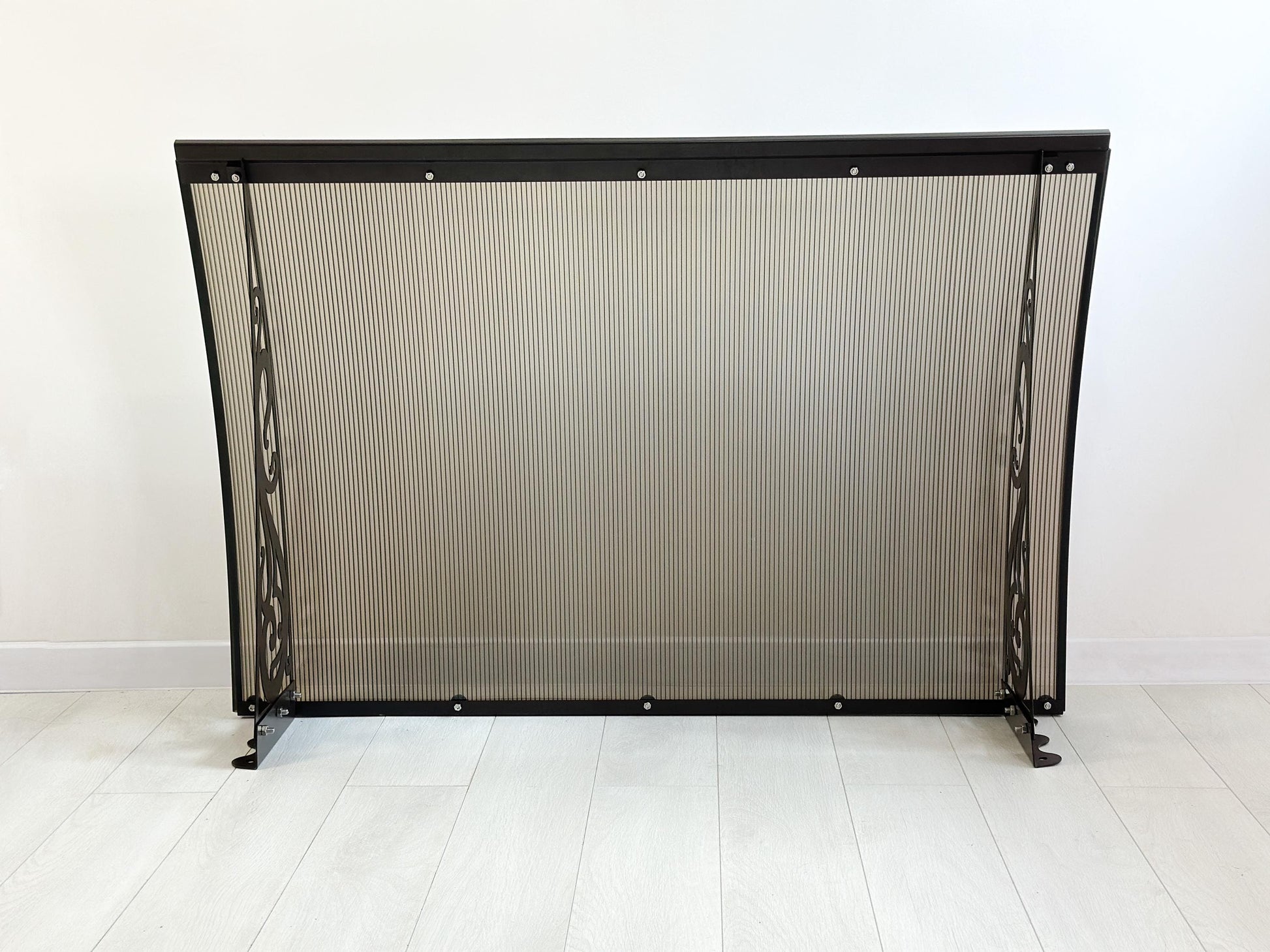 Metal Door Awning with Scroll Brackets — 3