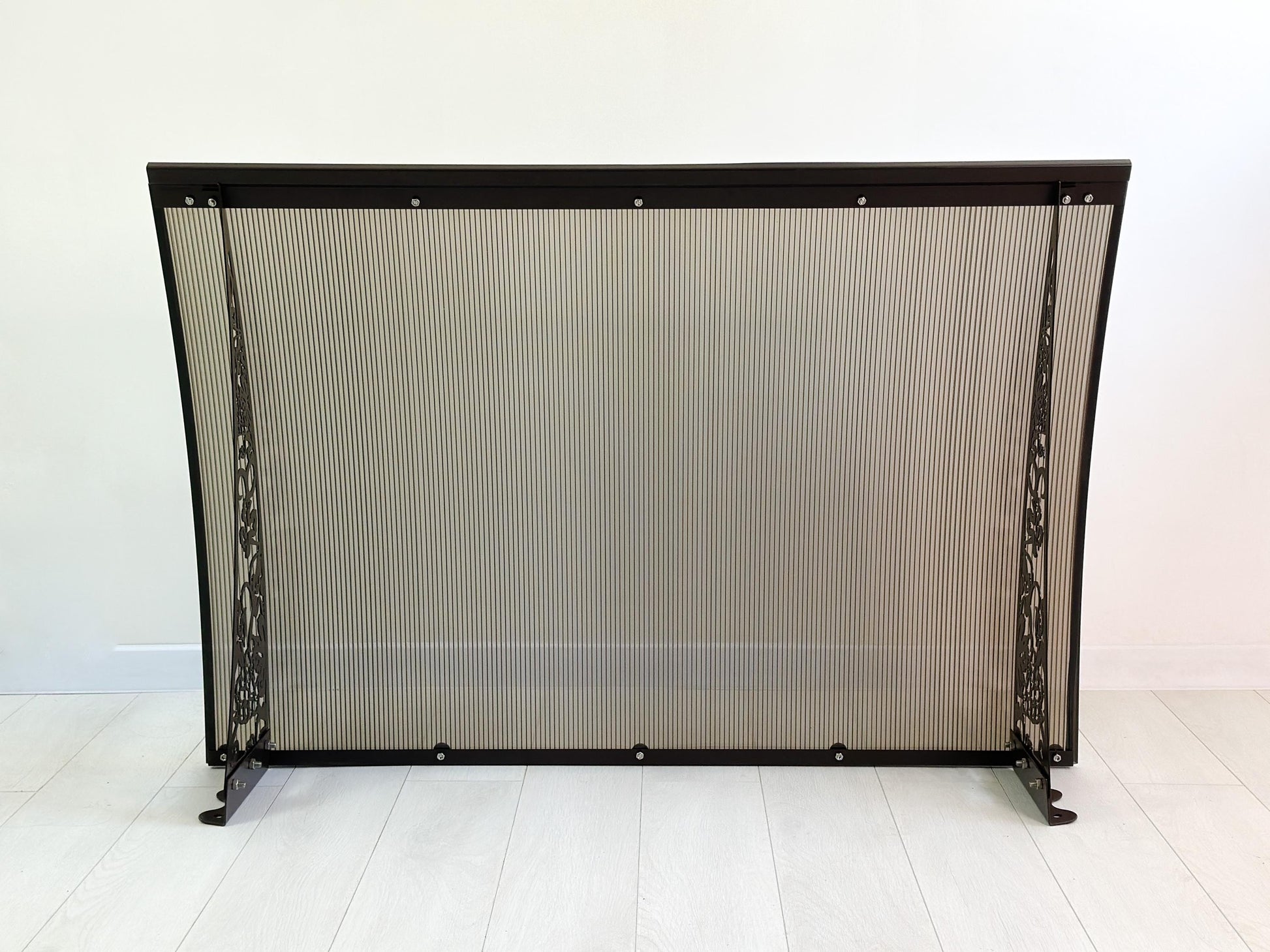 Metal Door Canopy with Grapevine Ornament — 6