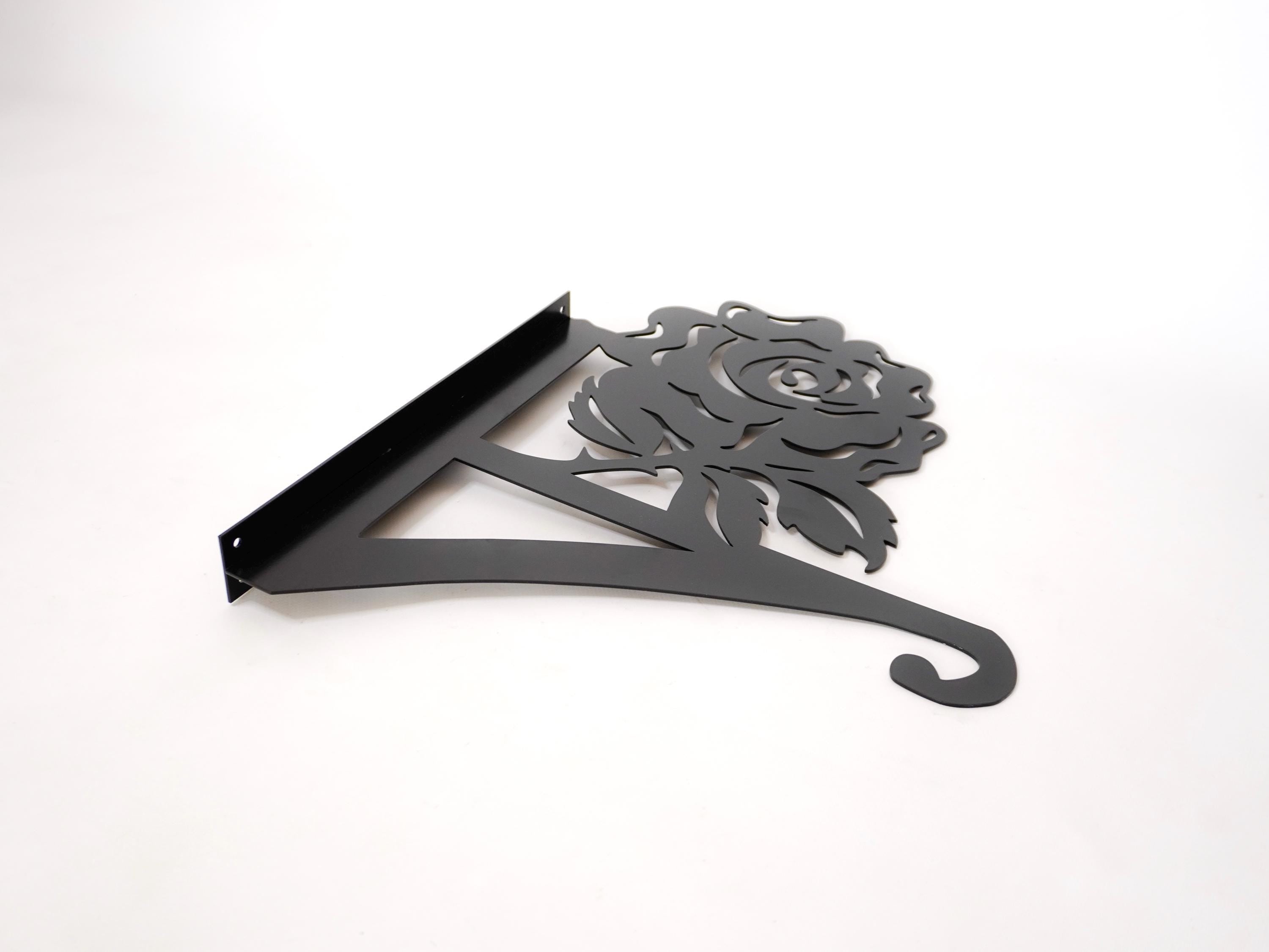 Rose metal outdoor plant hanger — 6