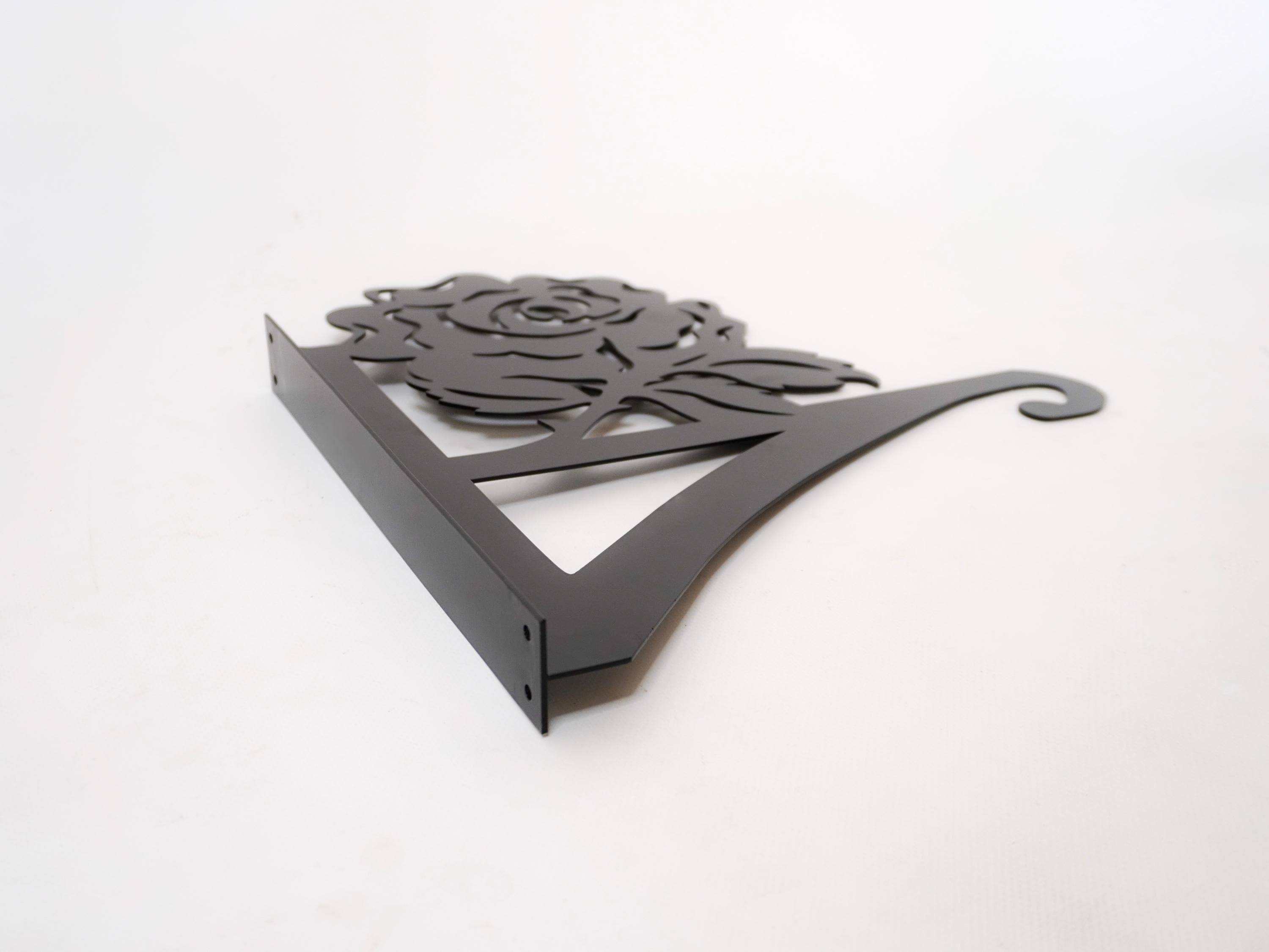 Rose metal outdoor plant hanger — 7