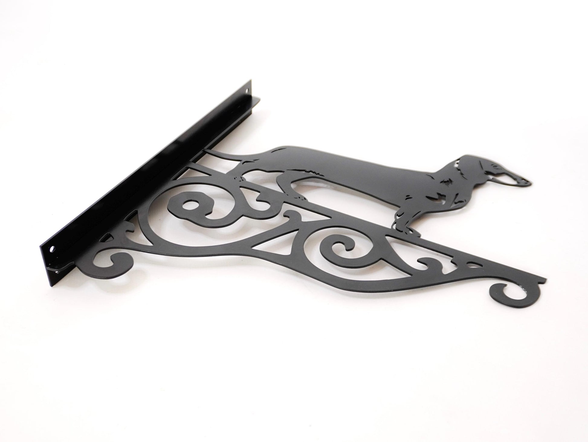 Dachshund metal outdoor plant hanger — 5