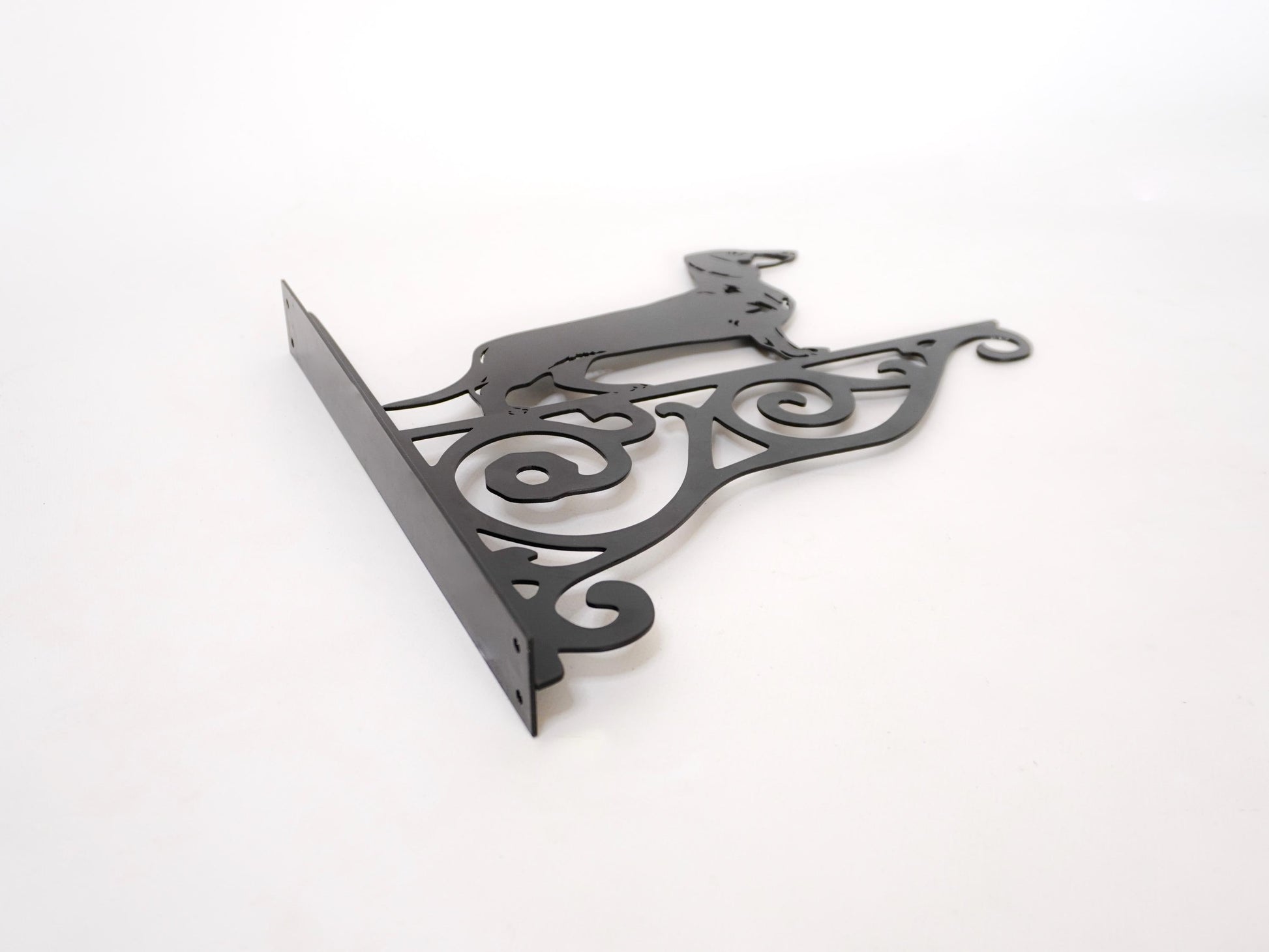 Dachshund metal outdoor plant hanger — 7