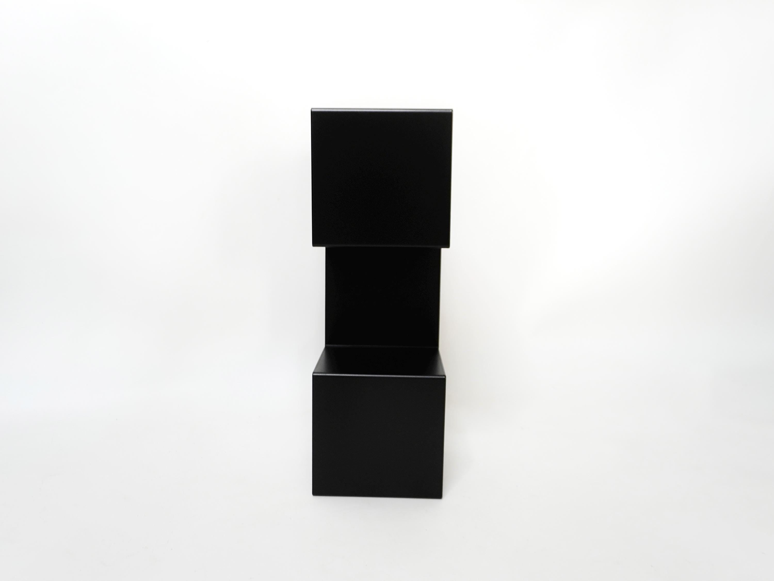 Minimalist Aluminum Floating Toilet Paper Holder with Shelf — 6