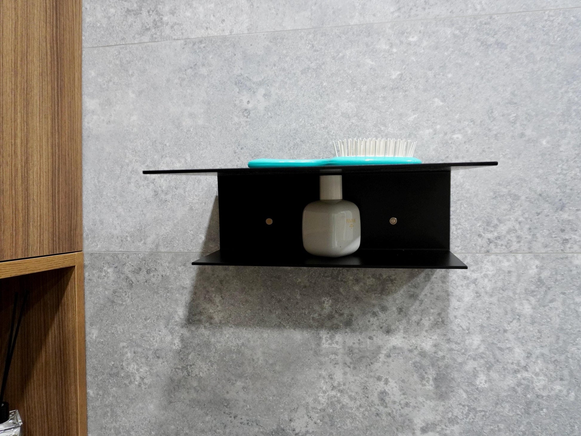 Metal Floating Shelf for Bathroom Organization & Shower Storage — 3