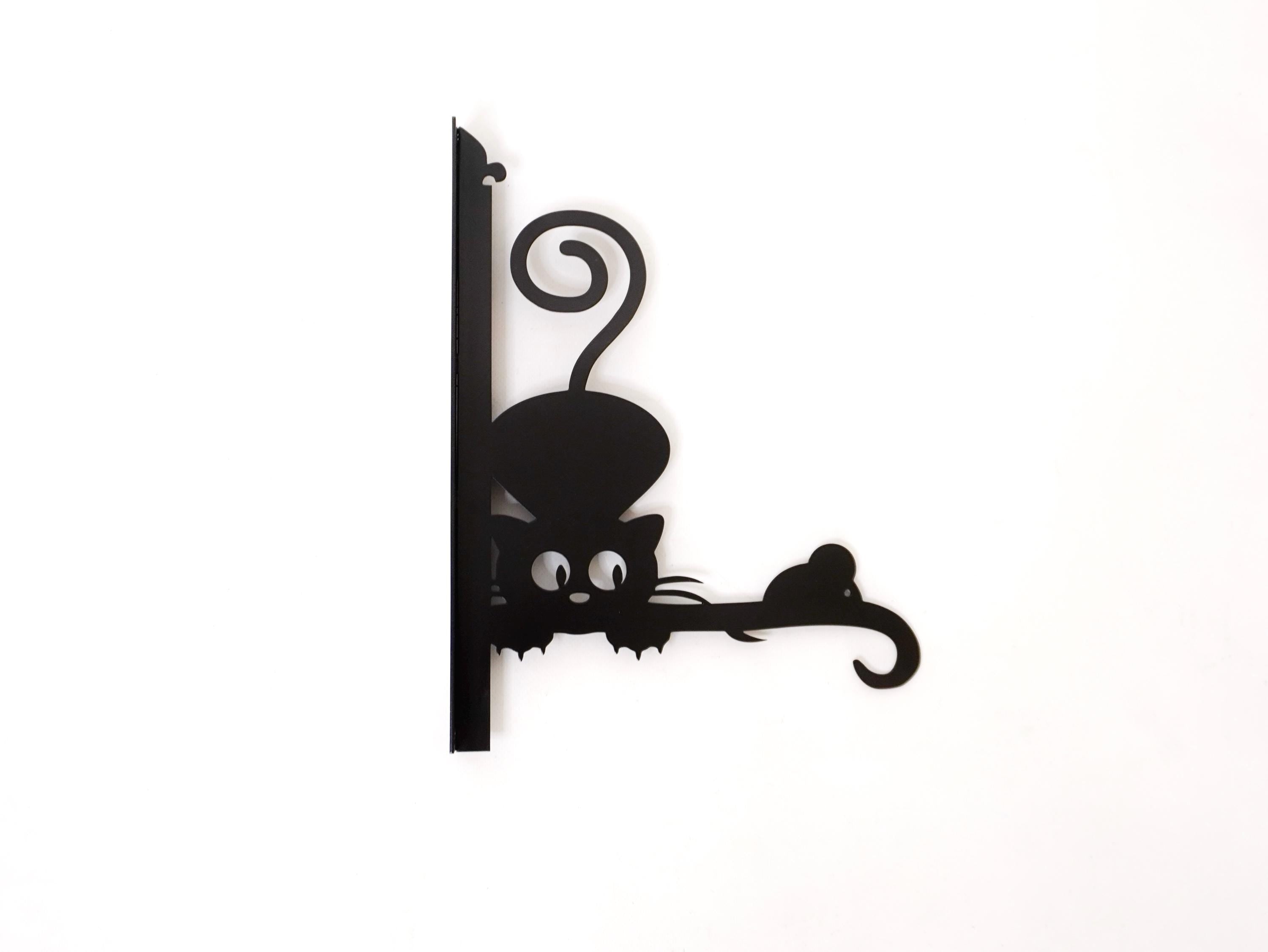 Cat and mouse plant hanger — 6