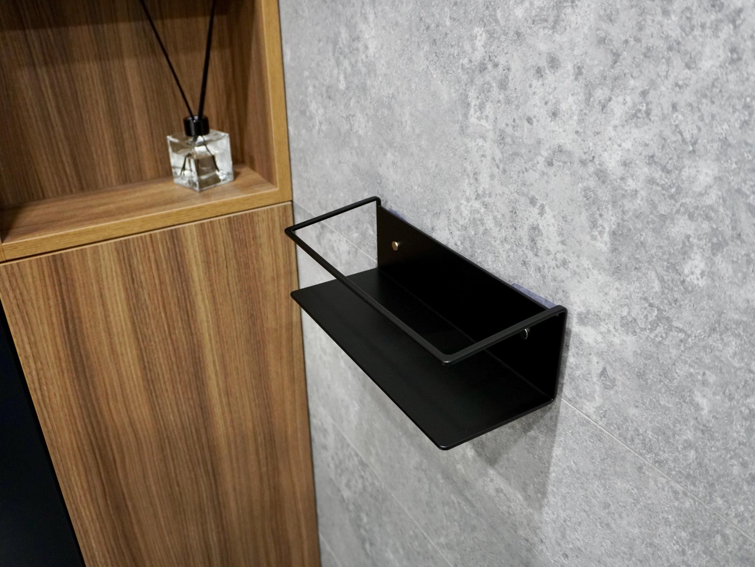 Wall-Mounted Aluminum Shower Shelf — 3