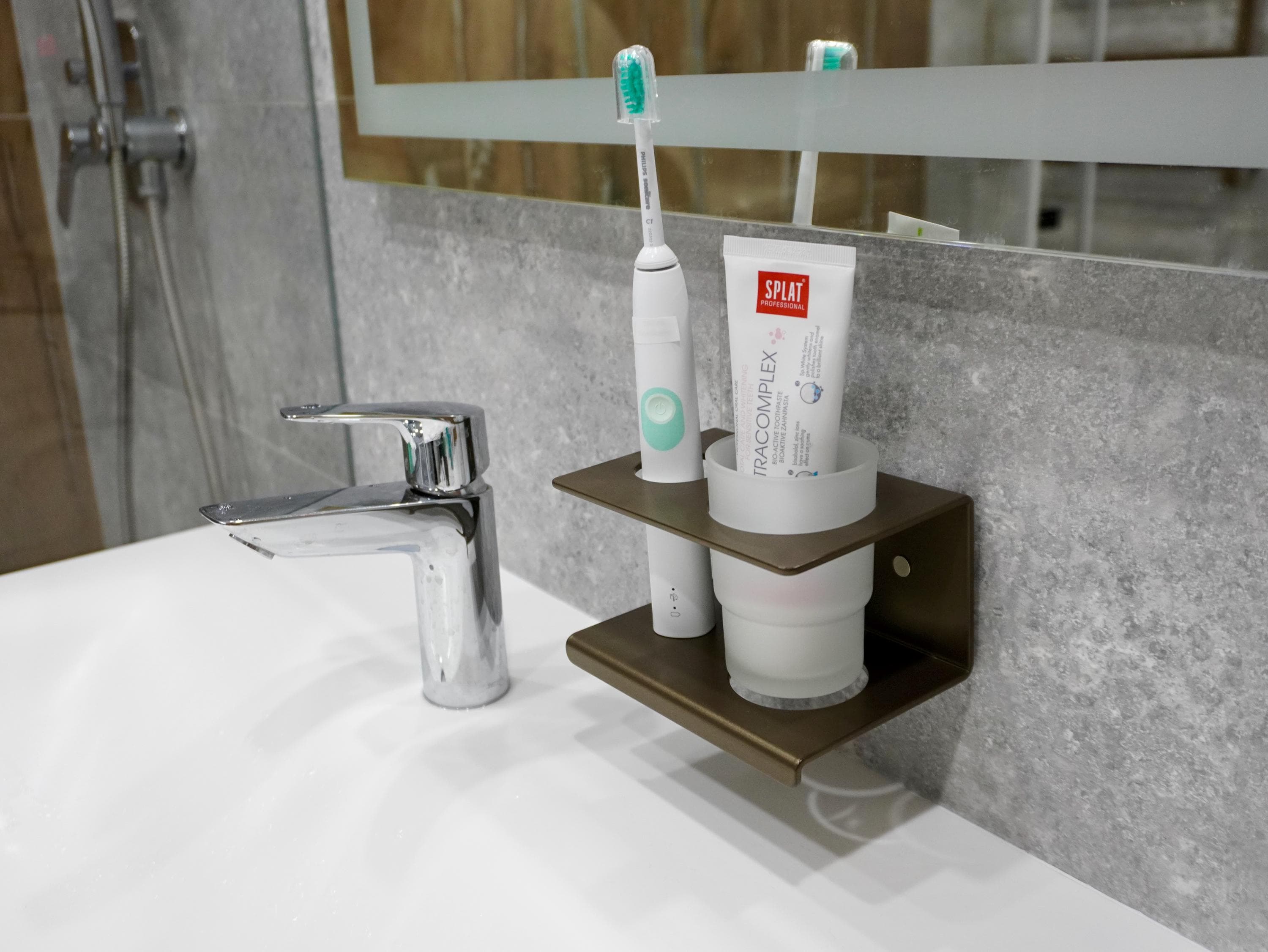 Set of Eight Aluminum Bathroom Shelves — 3