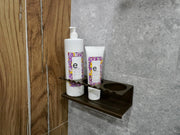 Floating Aluminum Shelf for Shower Caddy with Cup Holder's