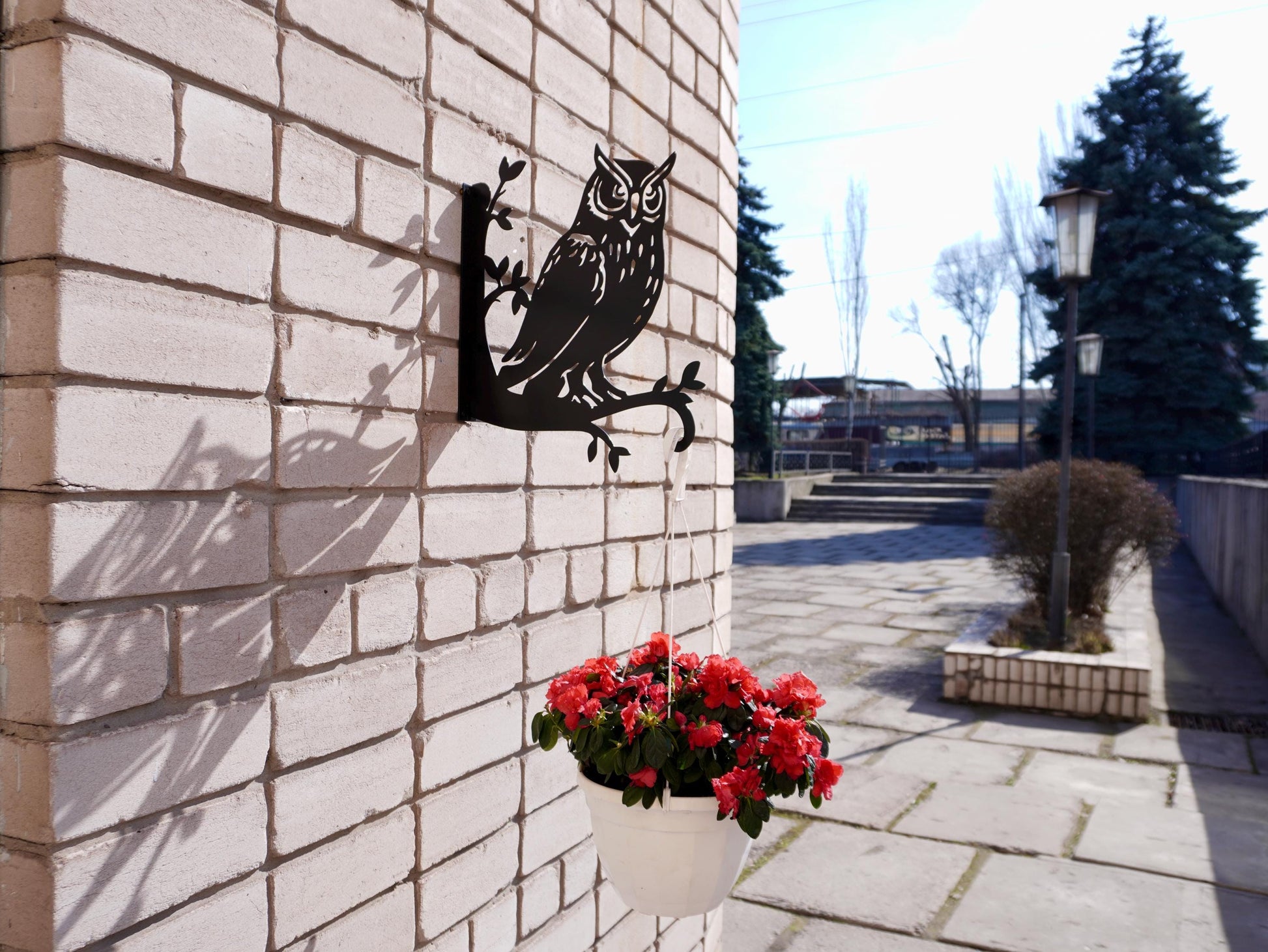Owl Metal Plant Hanger — 3