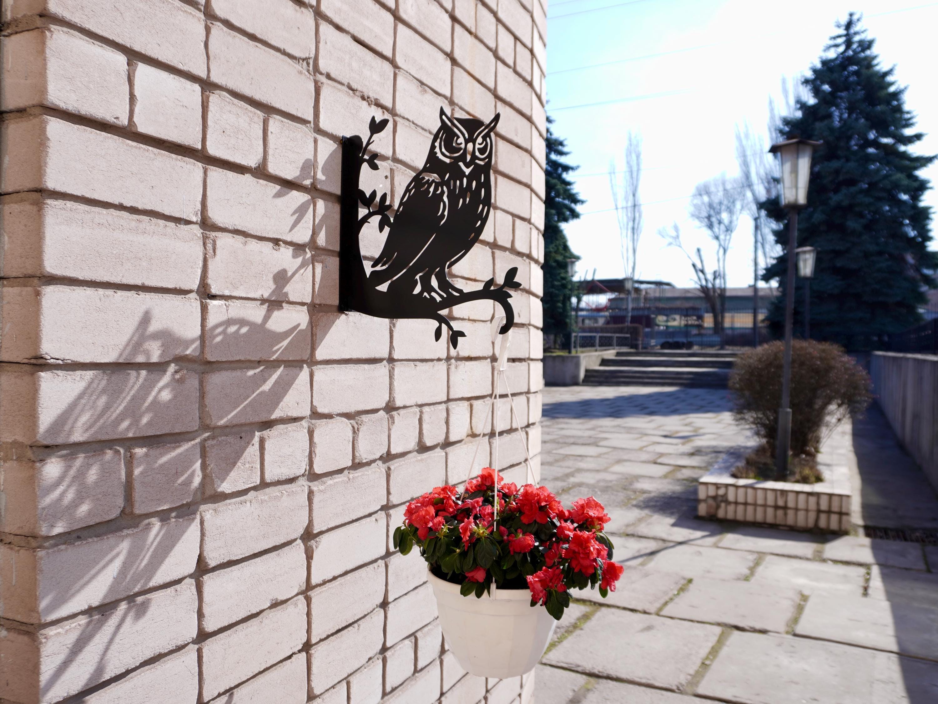 Owl Metal Plant Hanger — 3