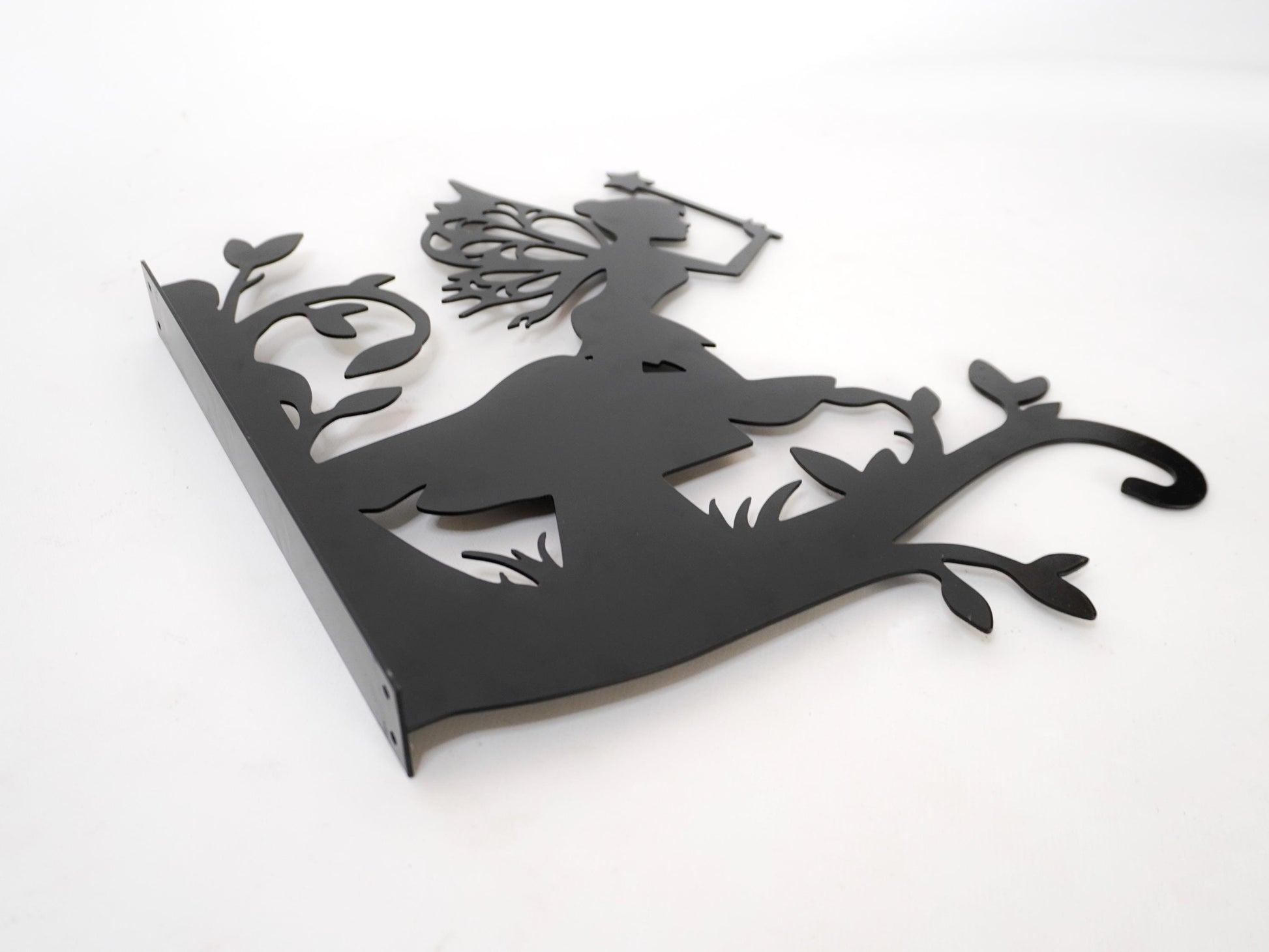 Fairy with a wand metal outdoor plant hanger — 6