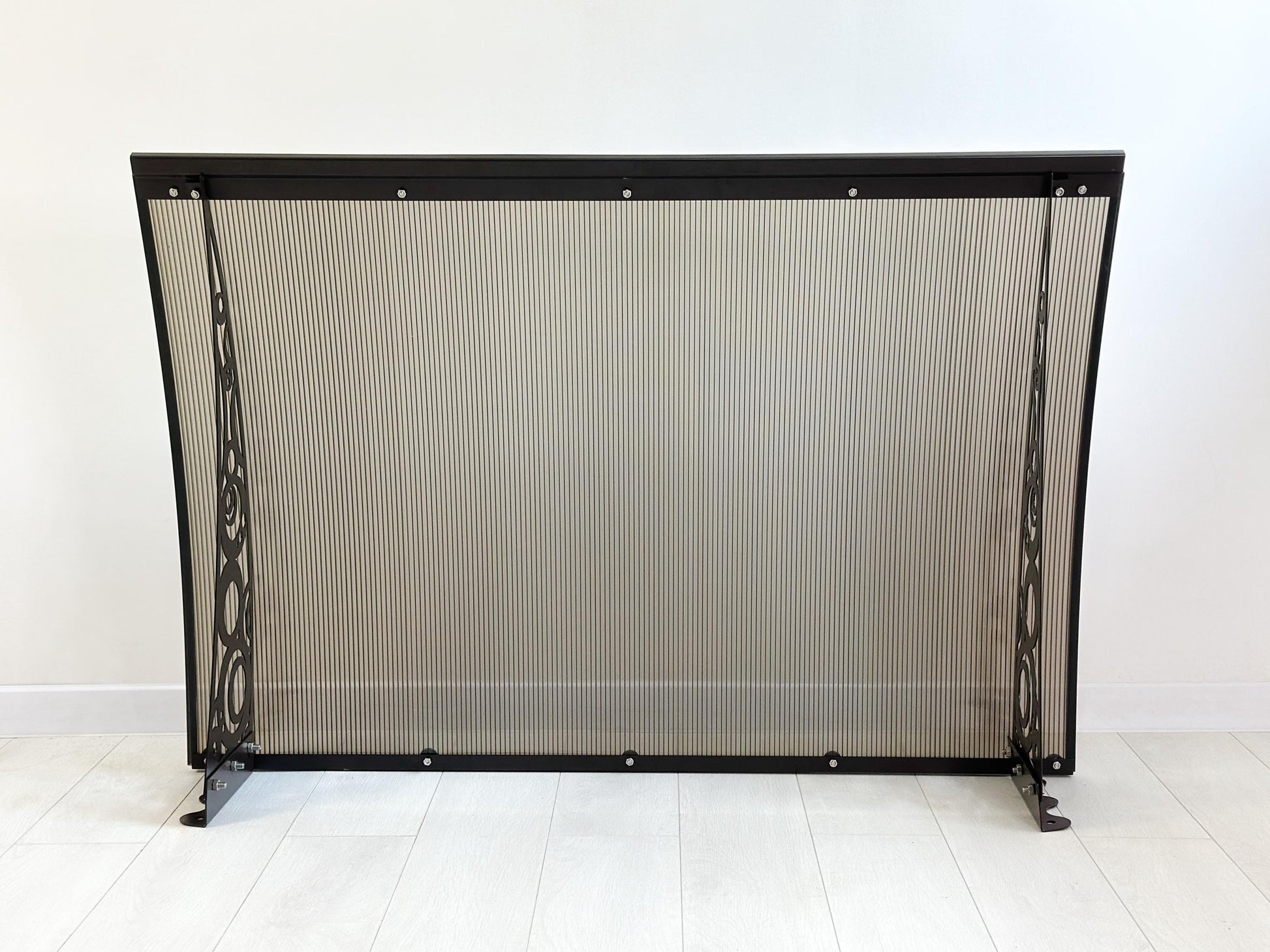 Metal Awning Door with Decorative Design — 4