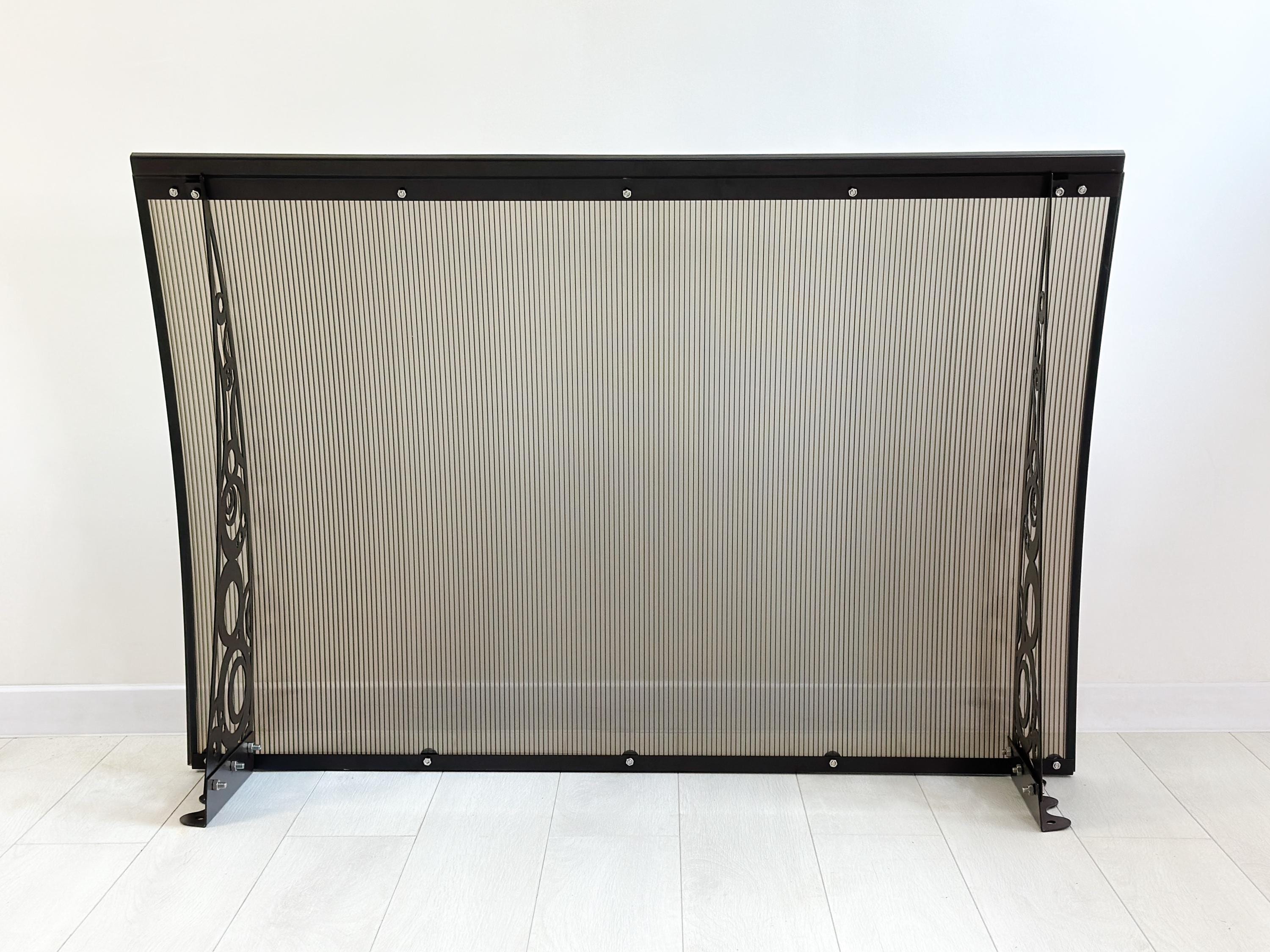 Metal Awning Door with Decorative Design — 4