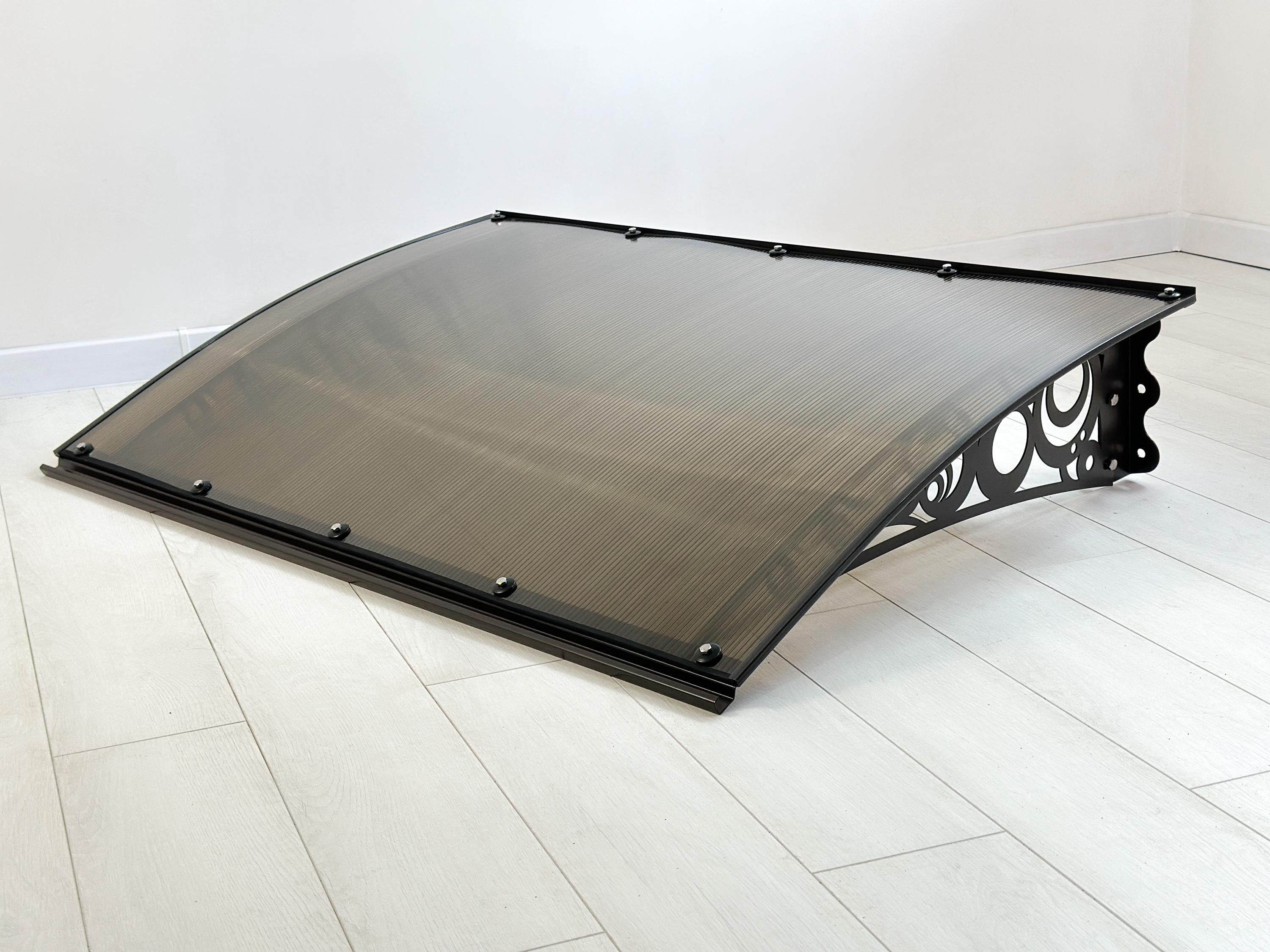 Metal Awning Door with Decorative Design — 7