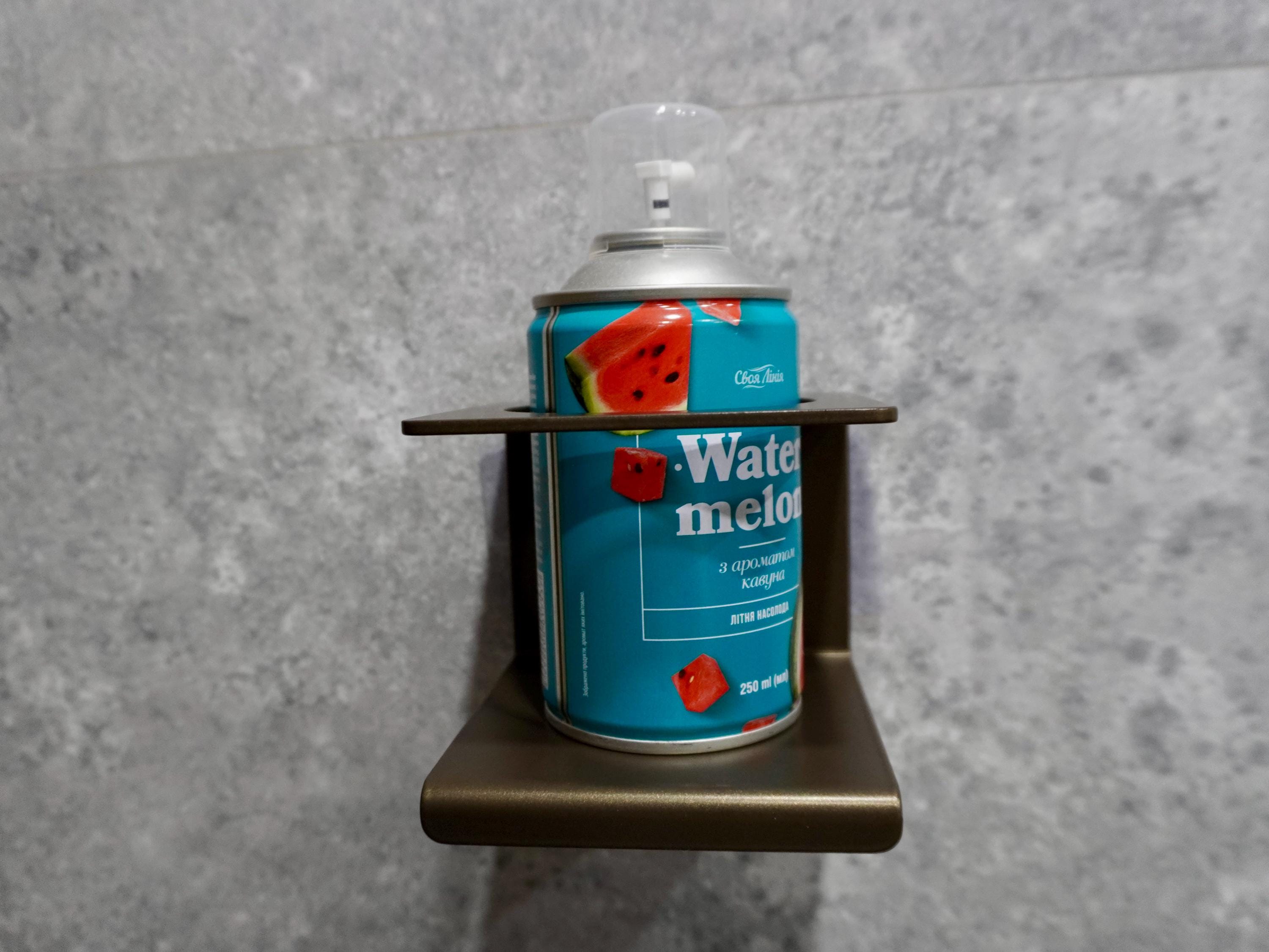 Shelf with Holder for Liquid Soap or Air Freshener — 3