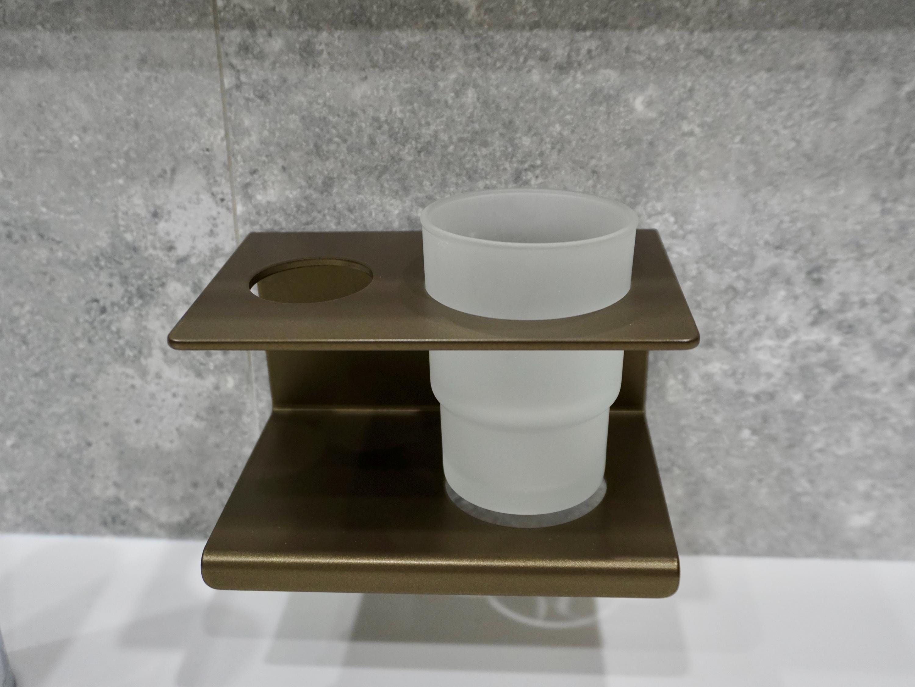 Aluminum Shower Shelf with Cup Holder — 3