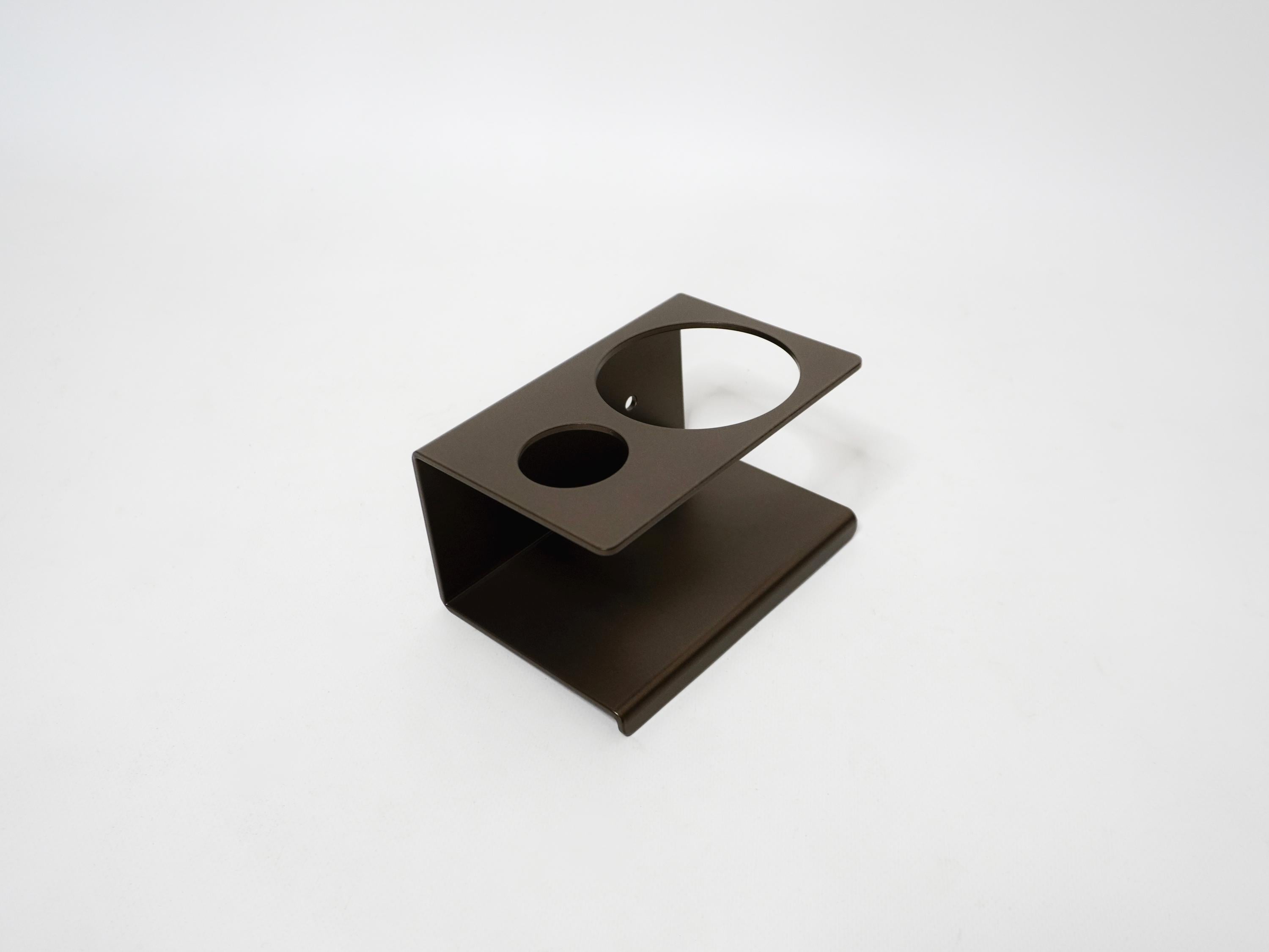 Aluminum Bathroom Shelf with Cup Holder — 5