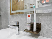 Aluminum Bathroom Shelf with Cup Holder