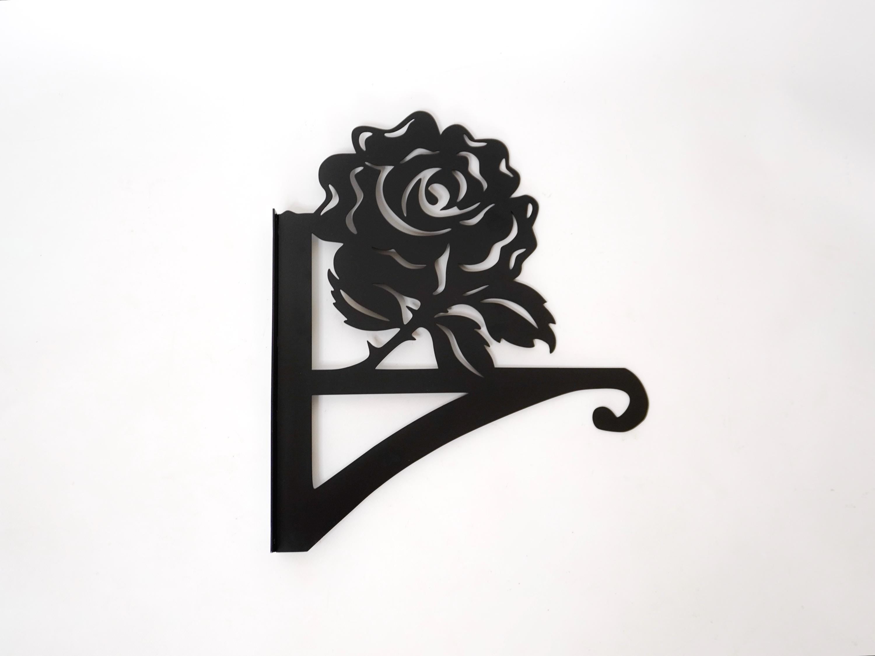 Rose metal outdoor plant hanger — 5