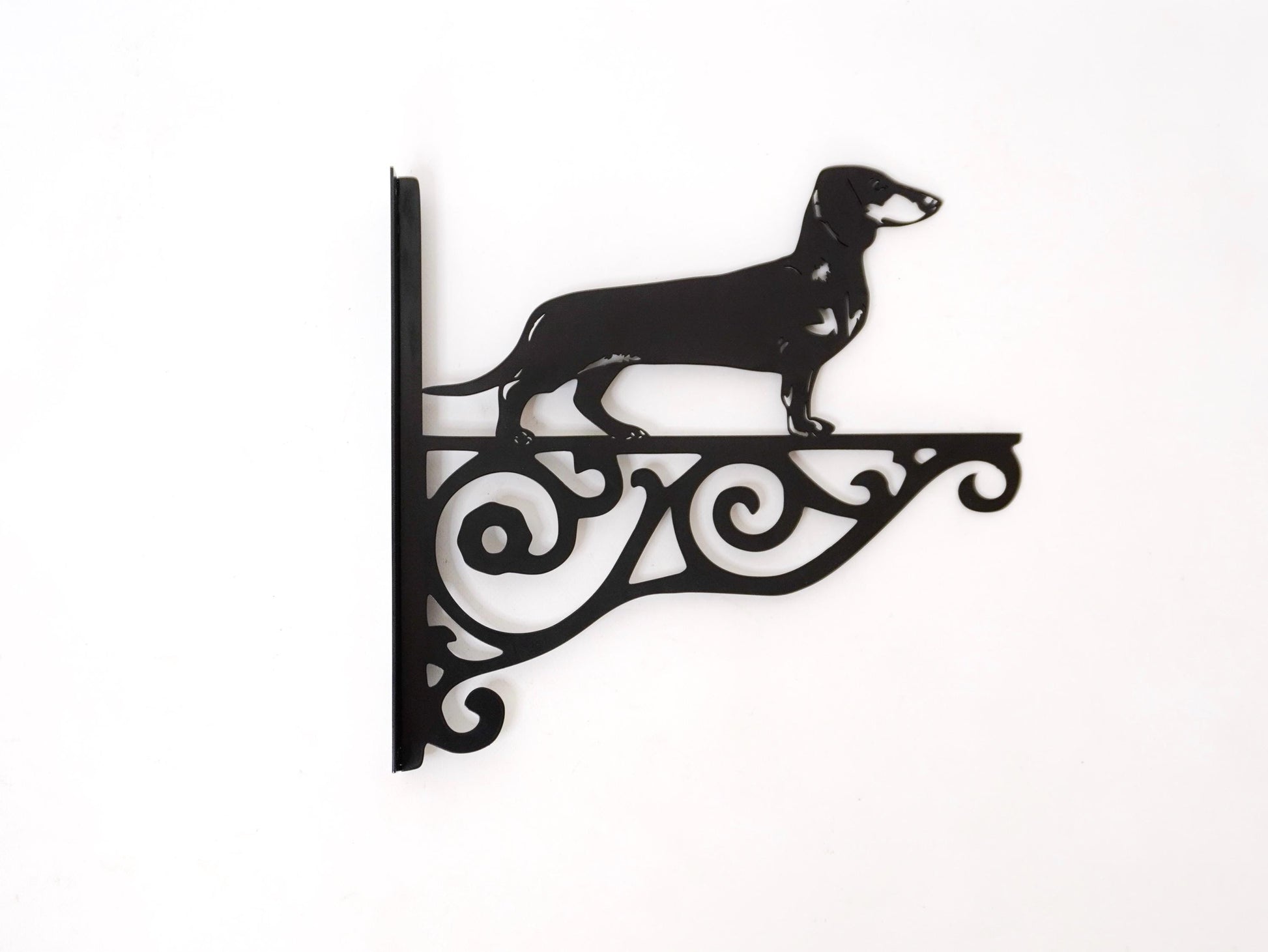 Dachshund metal outdoor plant hanger — 4
