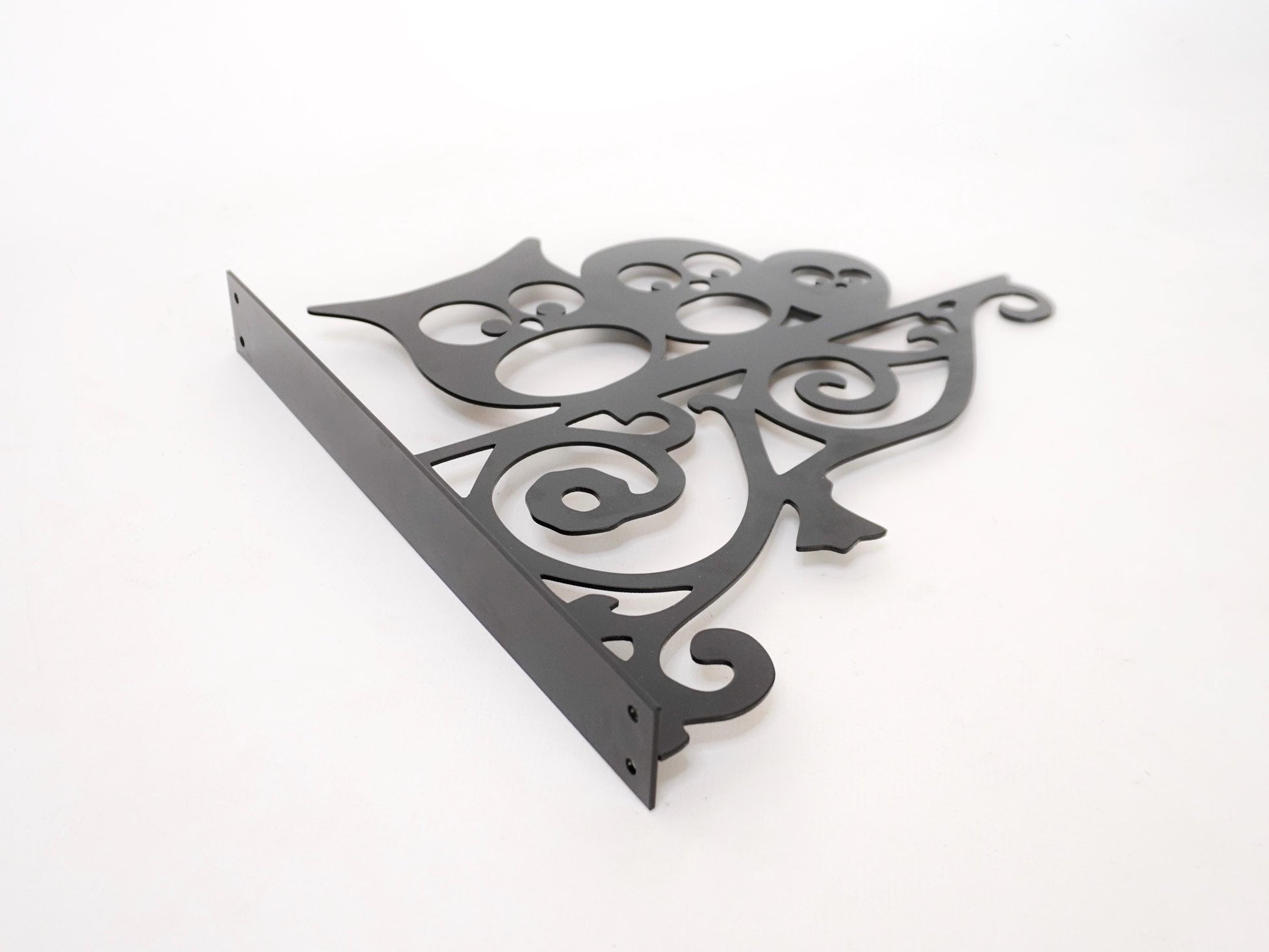 Owls metal outdoor plant hanger — 7
