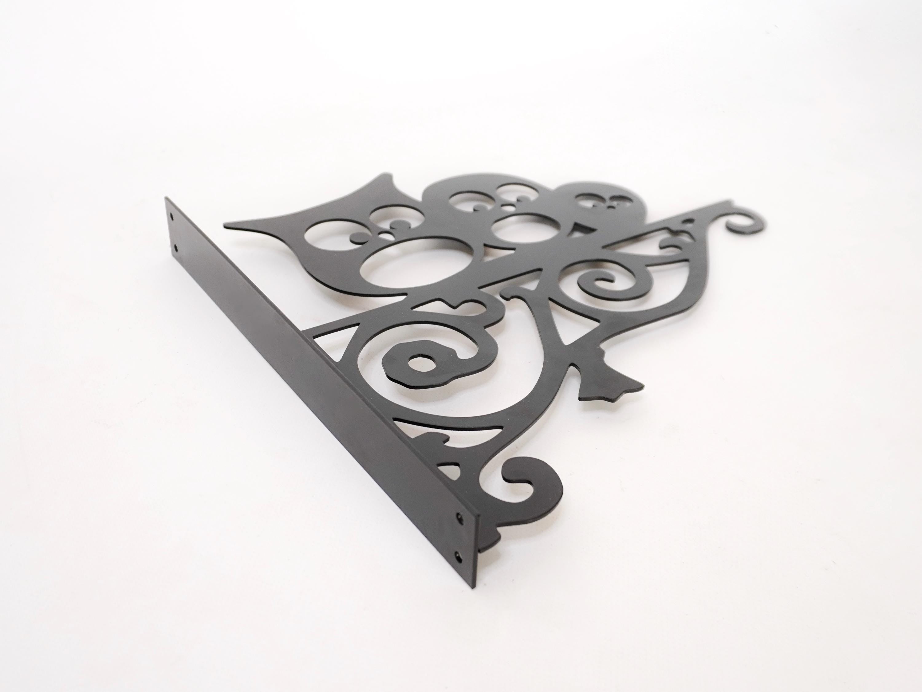 Owls metal outdoor plant hanger — 7