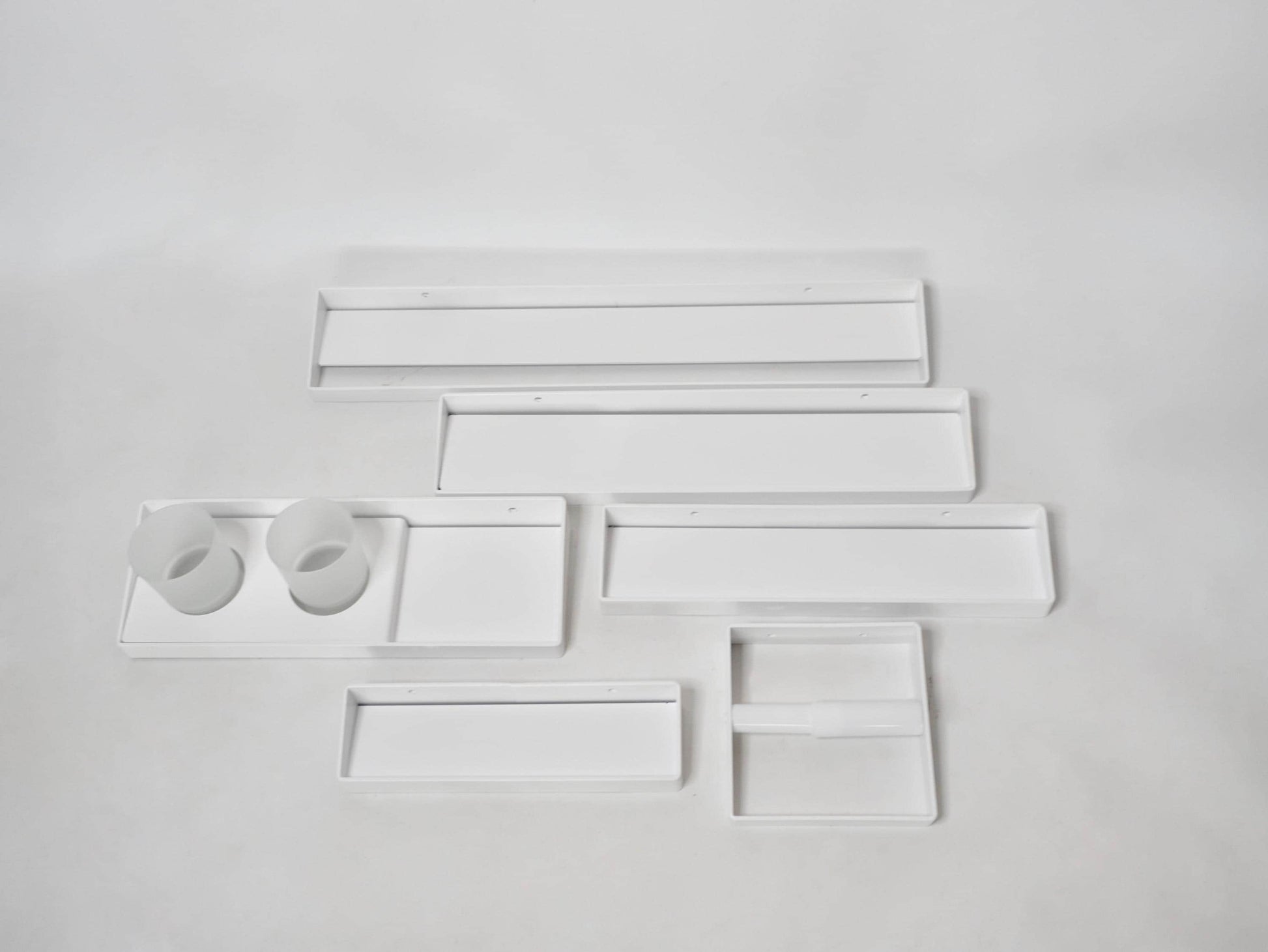 Aluminum Bathroom Shelf Set of Six — 9