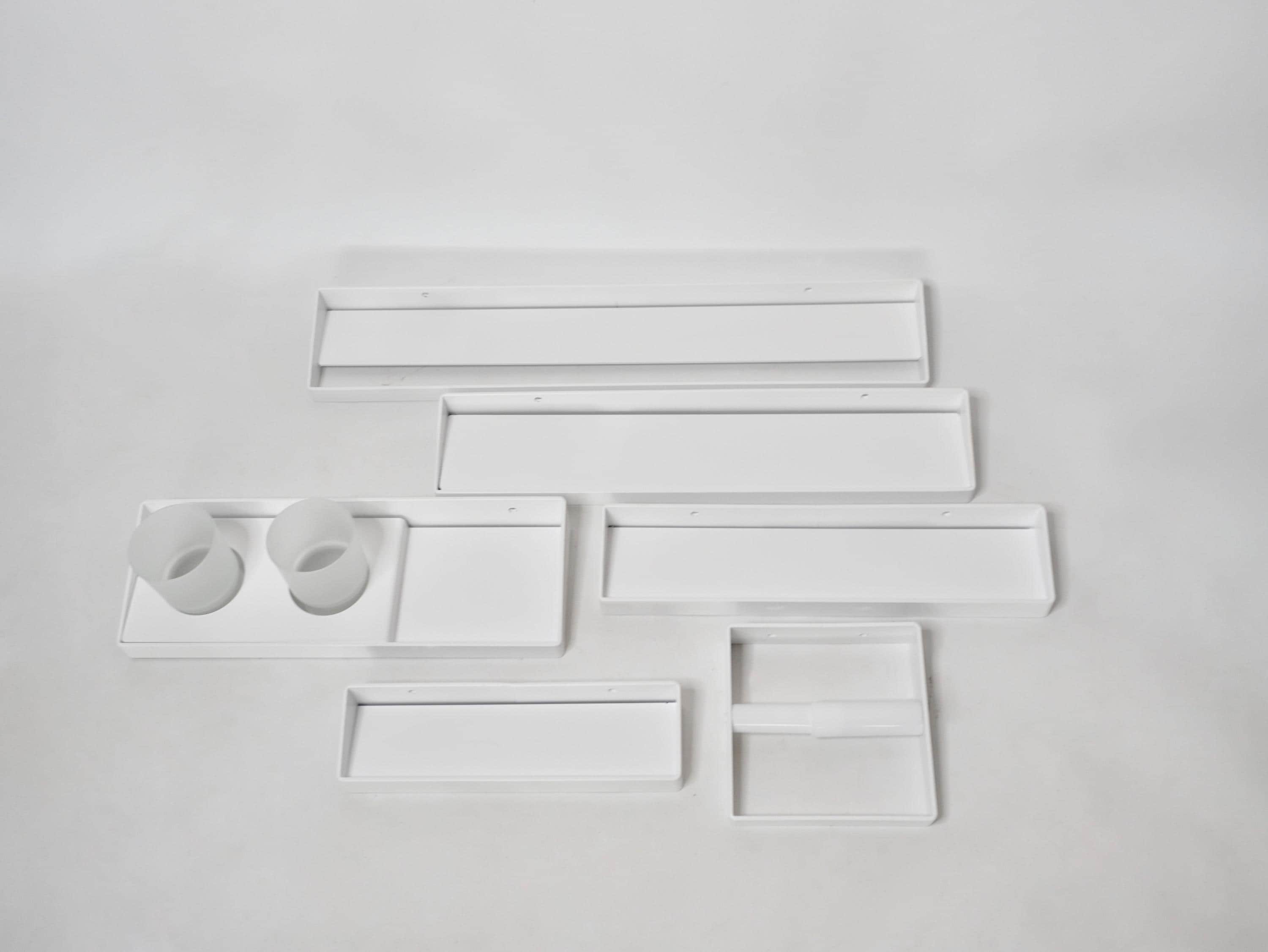 Aluminum Bathroom Shelf Set of Six — 9