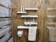 Aluminum Bathroom Shelf Set of Six