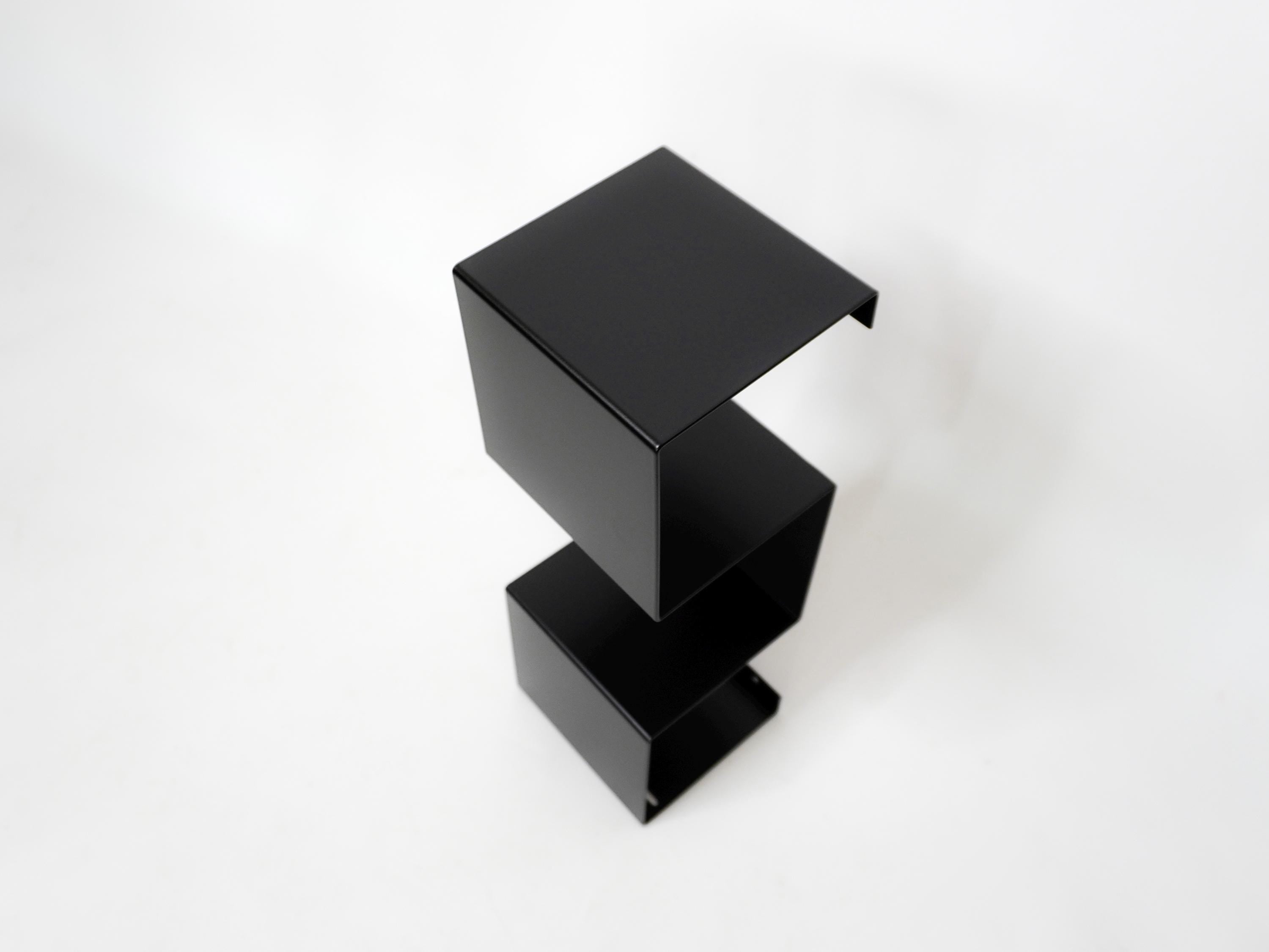 Minimalist Aluminum Floating Toilet Paper Holder with Shelf — 7
